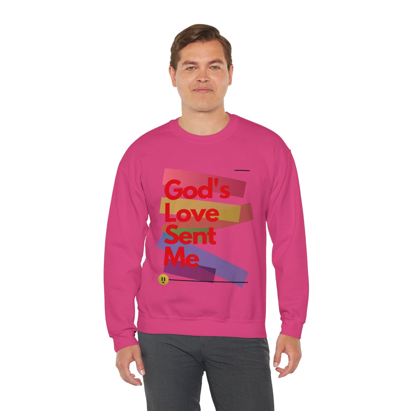 God's Love Sent Me Unisex Heavy Blend™ Crewneck Sweatshirt