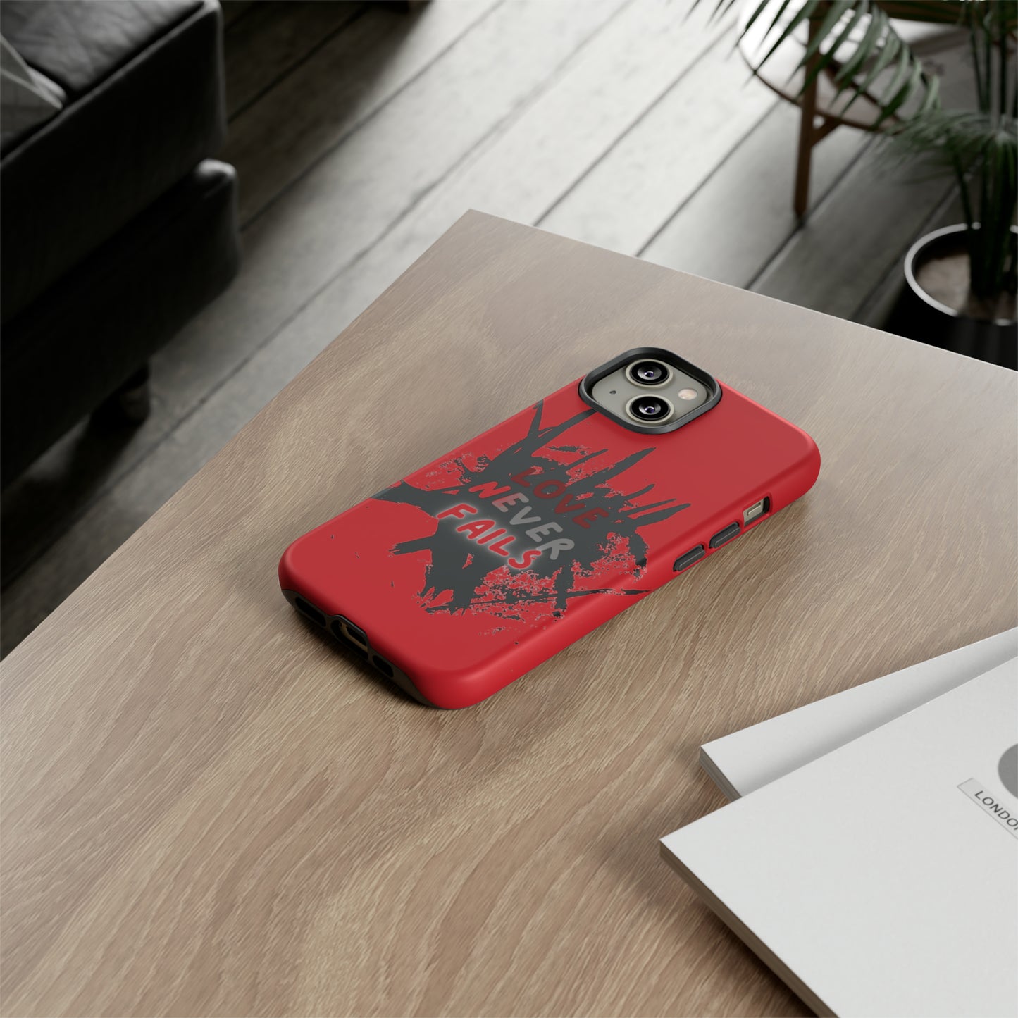 Love Never Fails Red Tough Cases