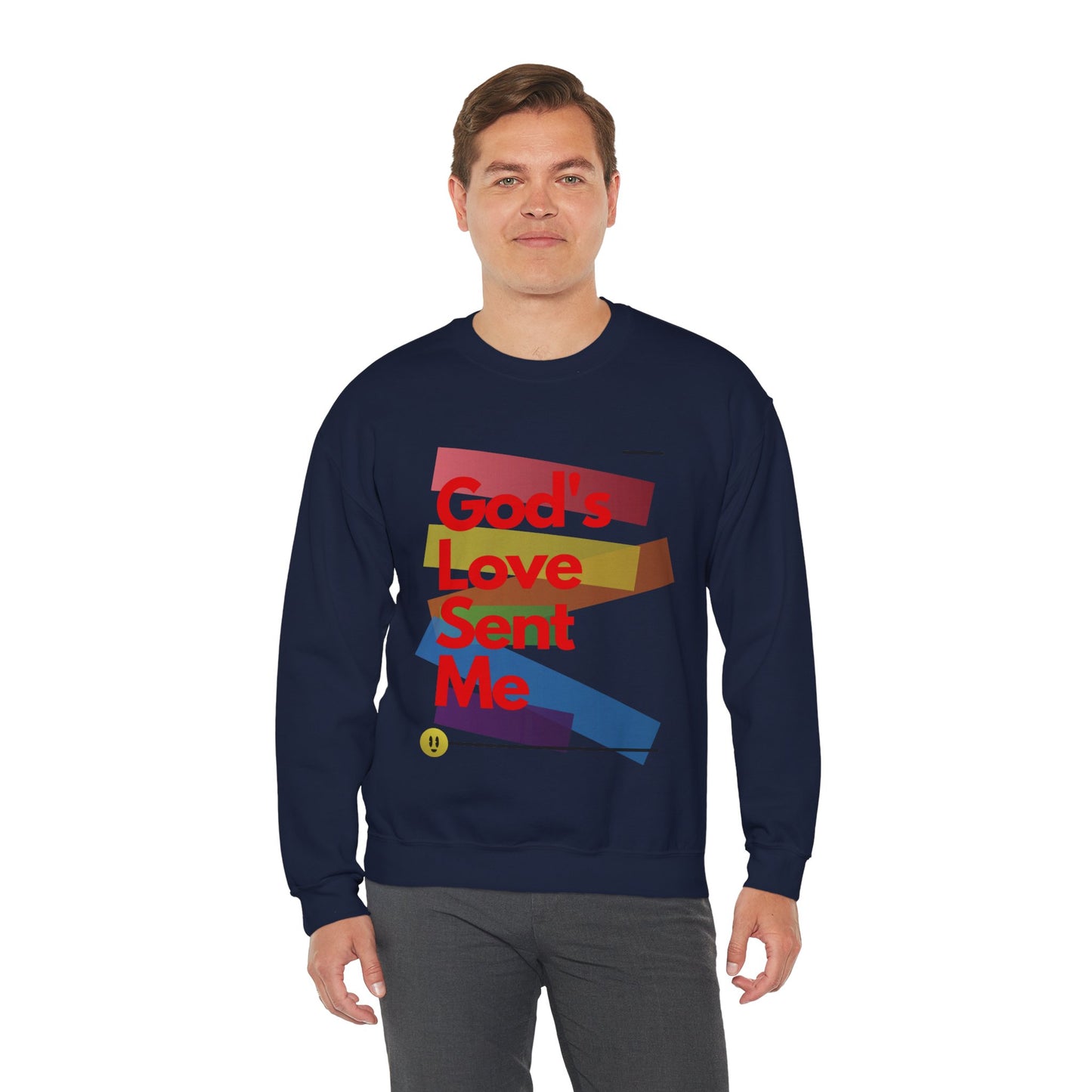 God's Love Sent Me Unisex Heavy Blend™ Crewneck Sweatshirt