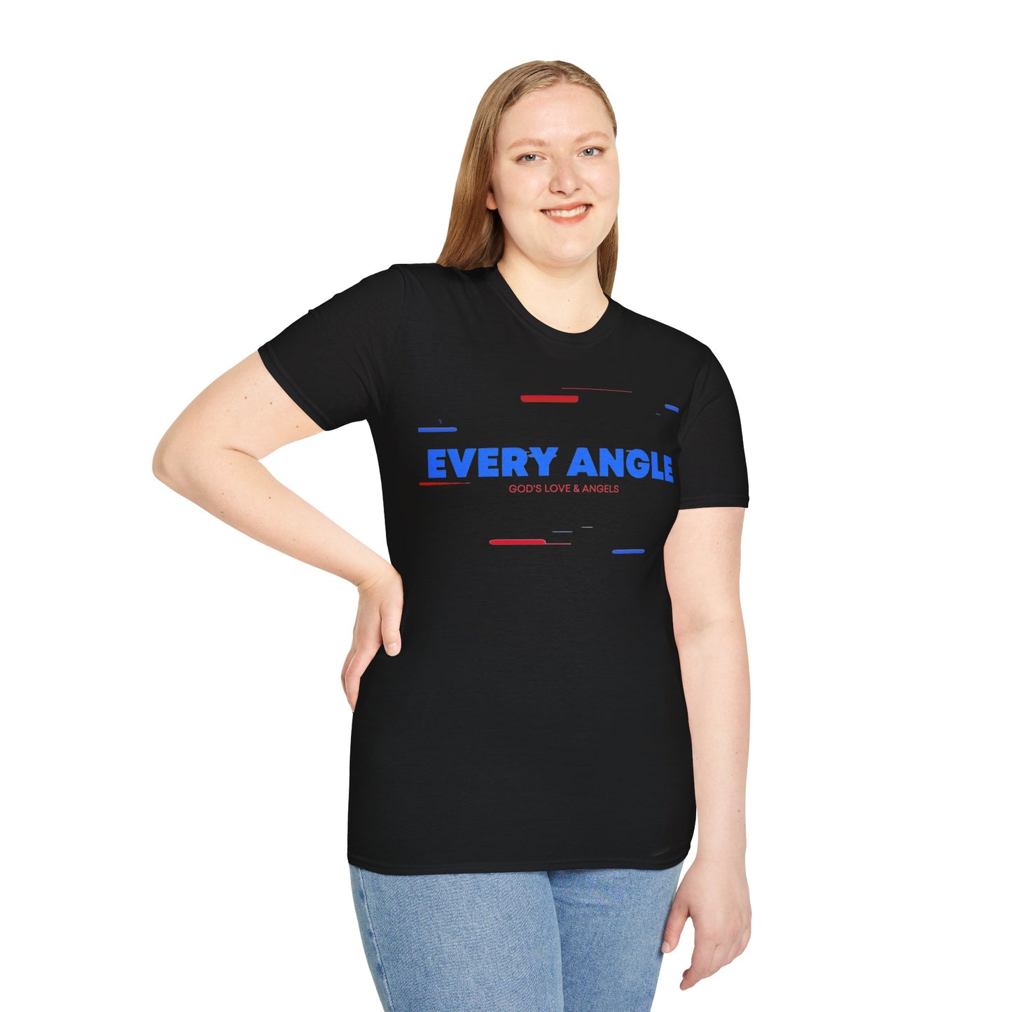 Every Angle God's Love and Angels Unisex Softstyle T-Shirt