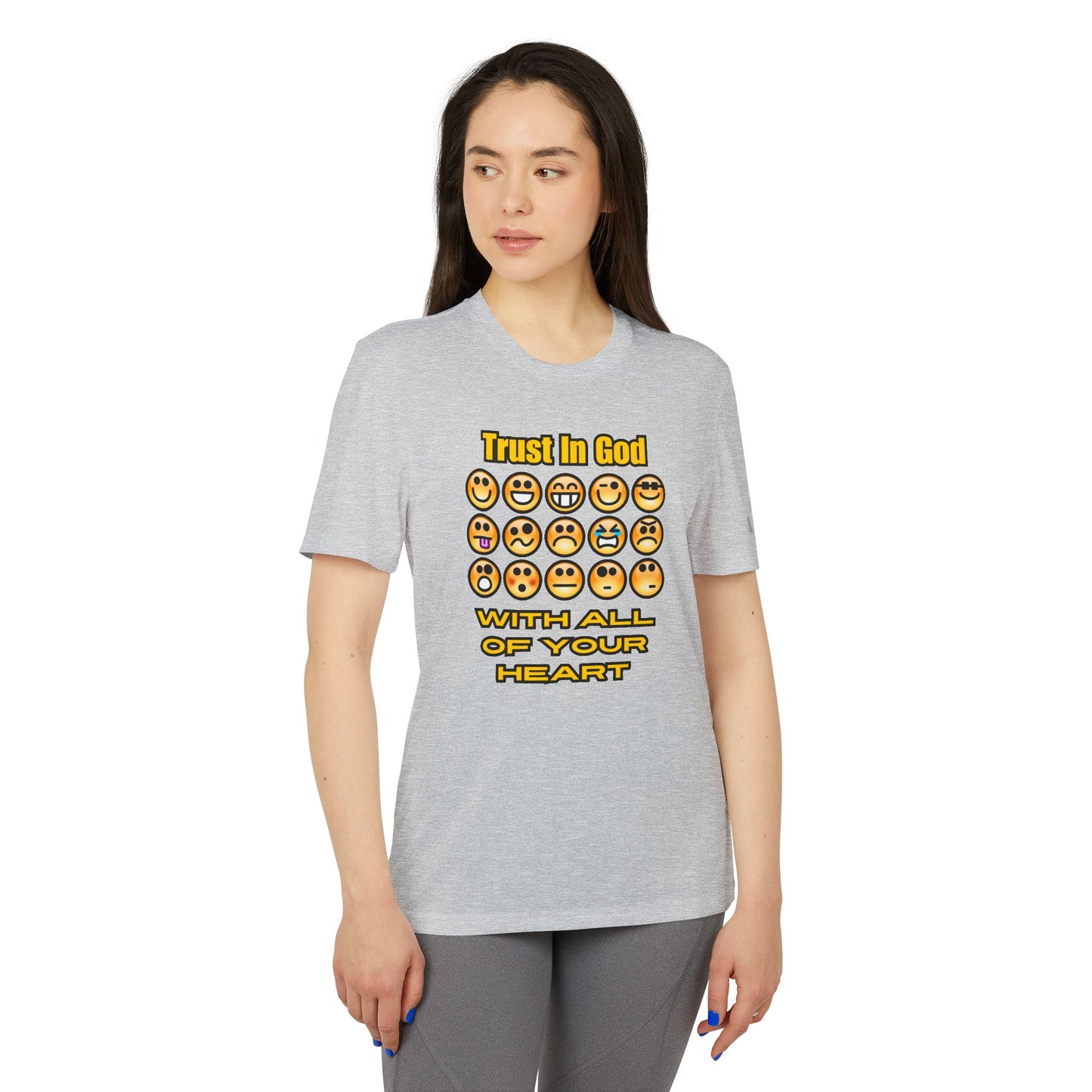 Trust in God Emoji Expression Unisex Tee