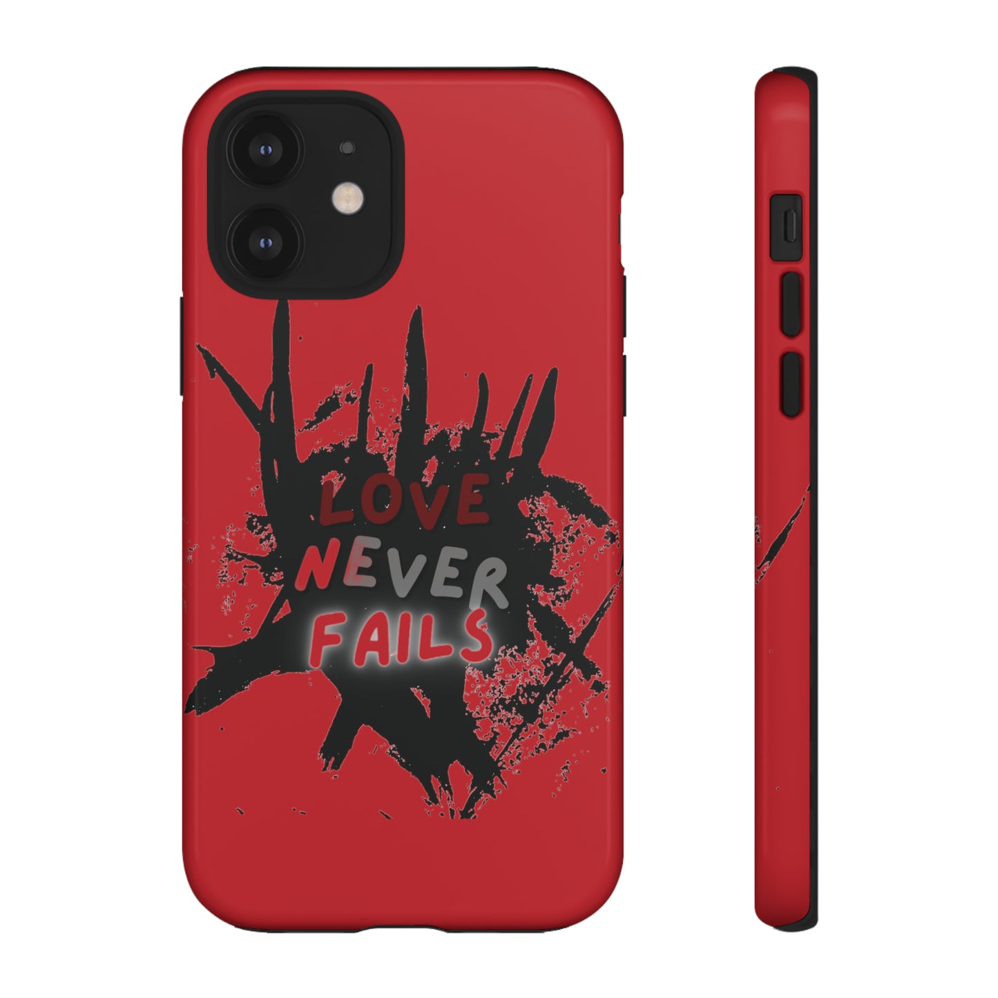 Love Never Fails Red Tough Cases