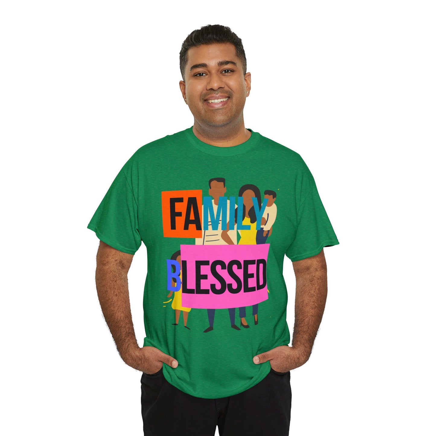 Family Blessed Unisex Heavy Cotton Tee