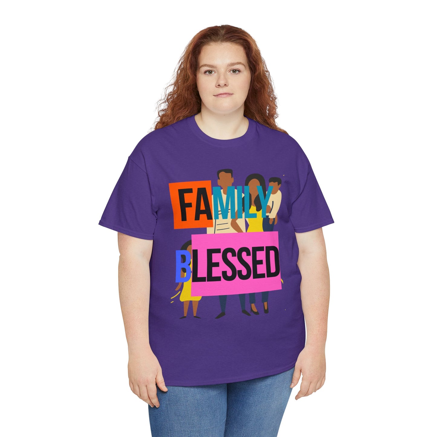 Family Blessed Unisex Heavy Cotton Tee