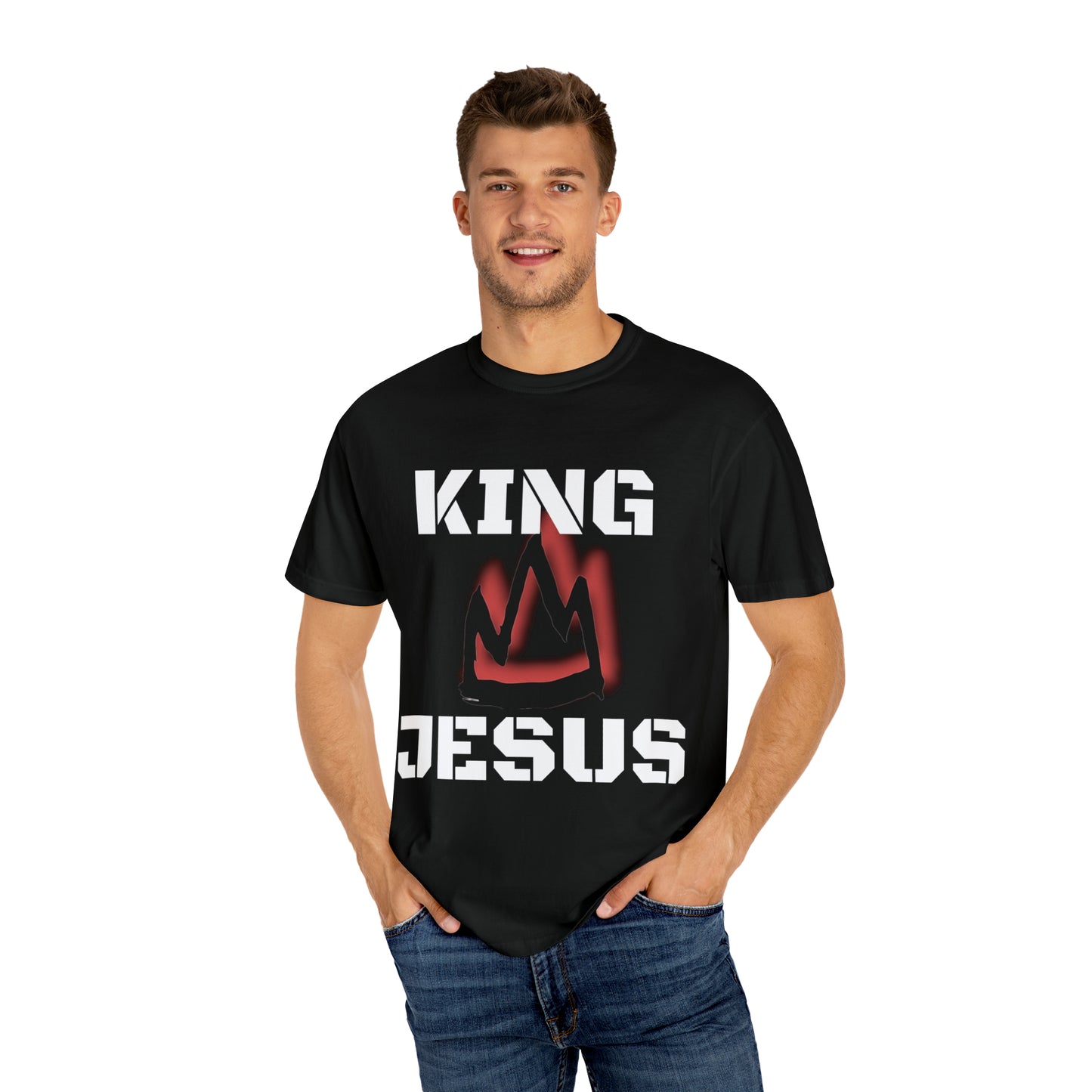 King Jesus Unisex Garment-Dyed T-shirt