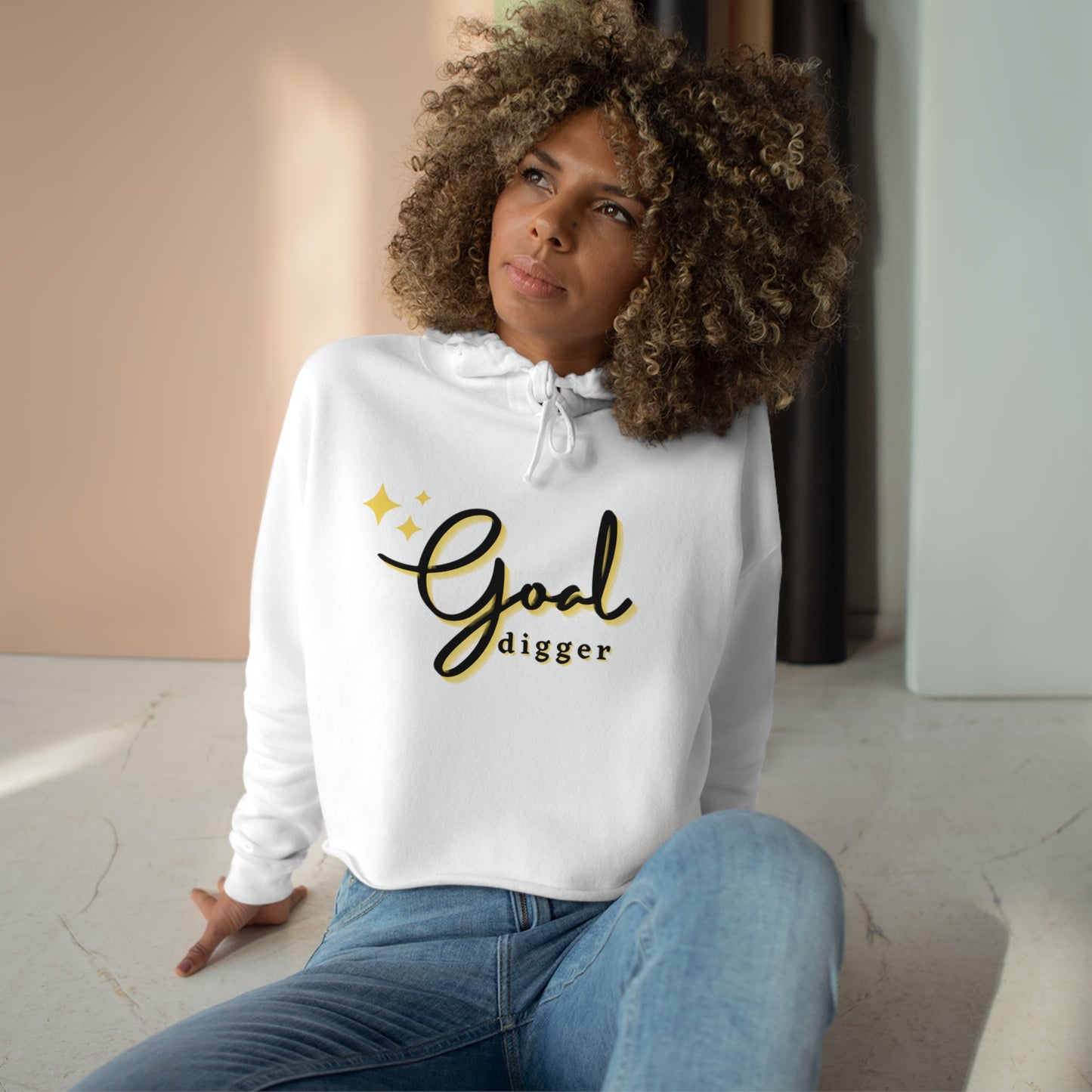 Goal Digger Crop Hoodie