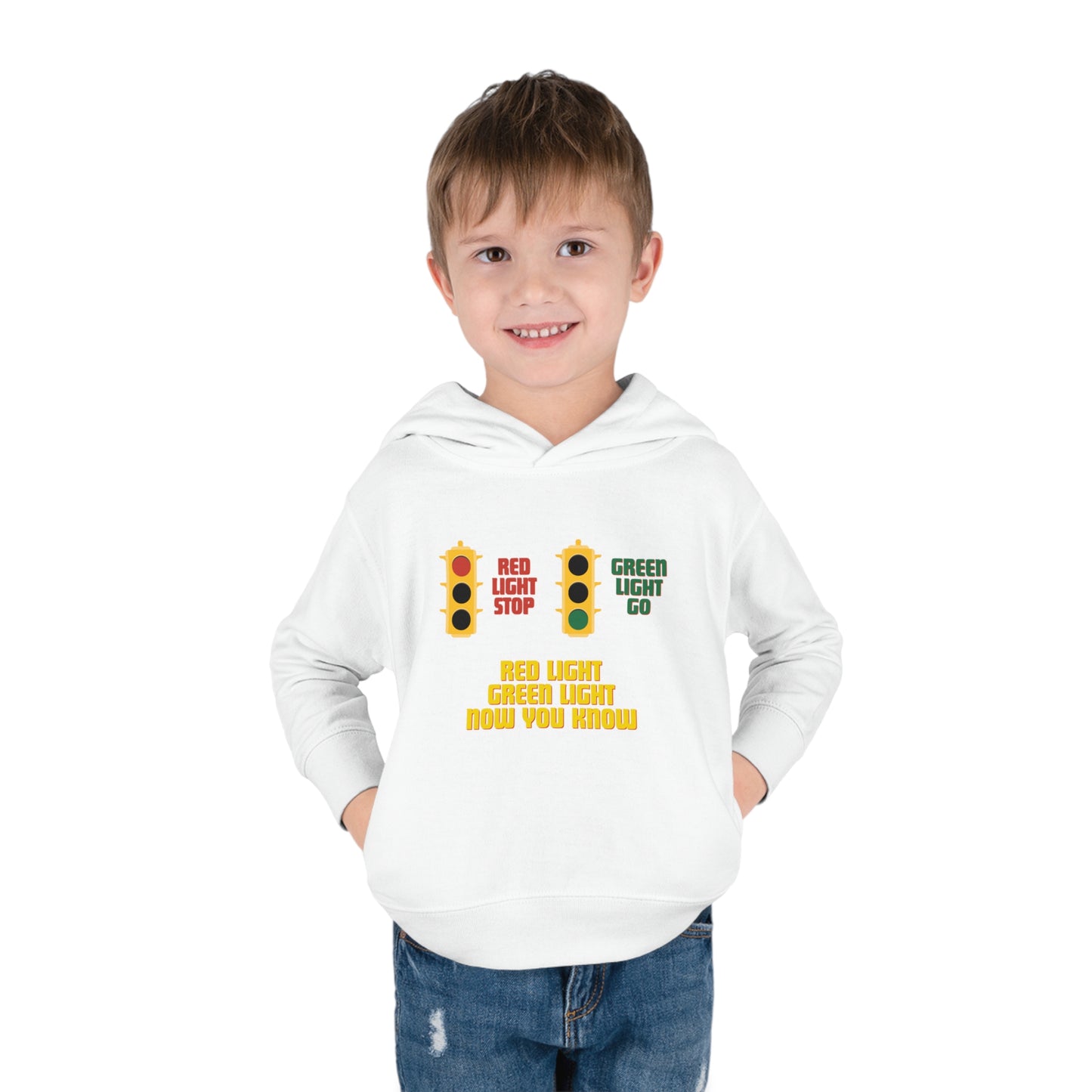 Red Light Green Light Toddler Pullover Fleece Hoodie