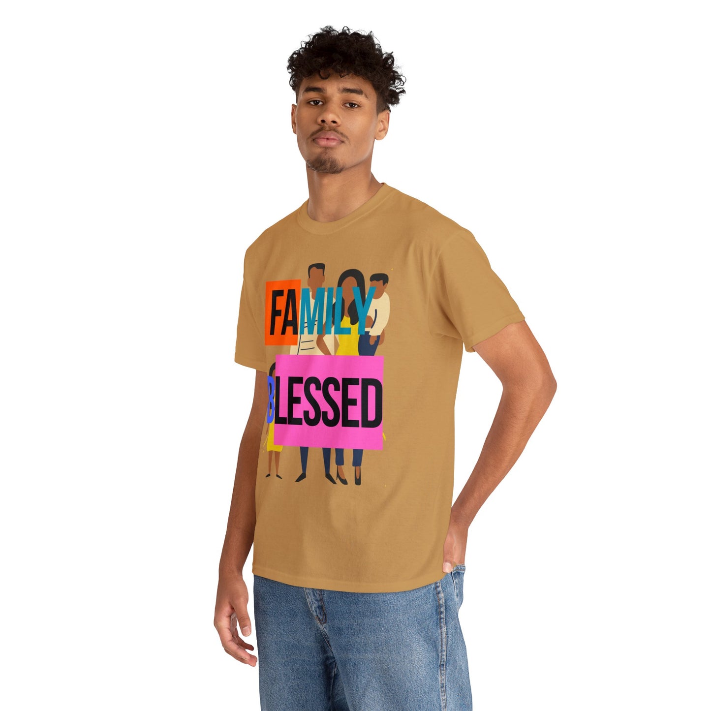 Family Blessed Unisex Heavy Cotton Tee