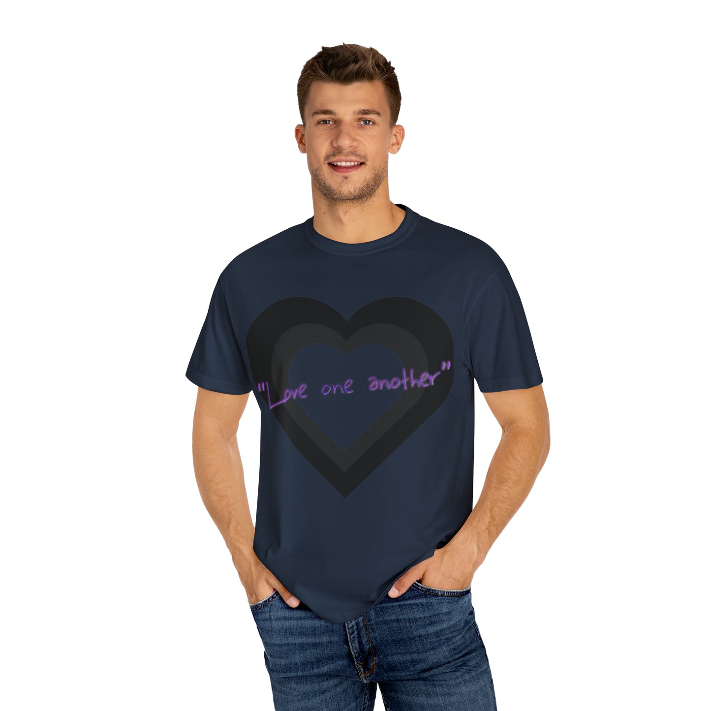 Love One Another Unisex Garment-Dyed T-shirt