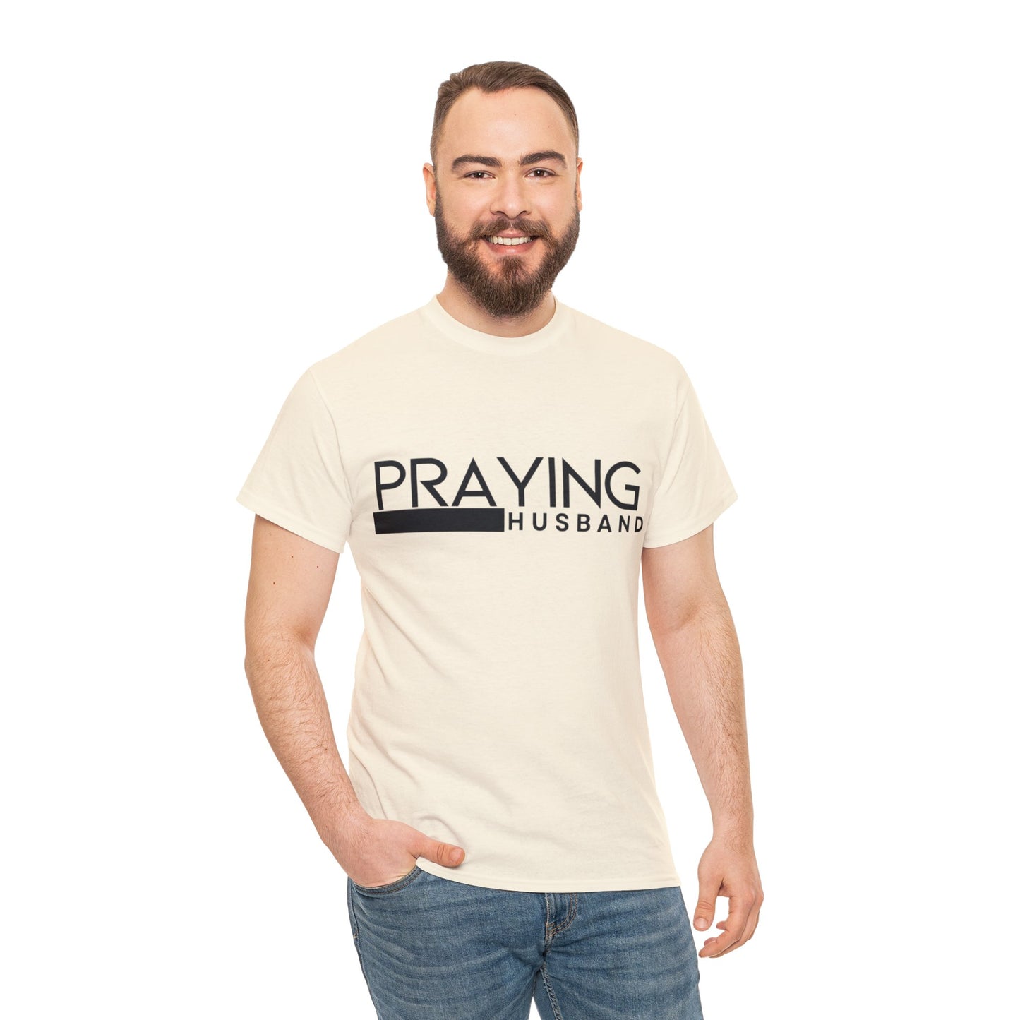 Praying Husband Unisex Heavy Cotton Tee