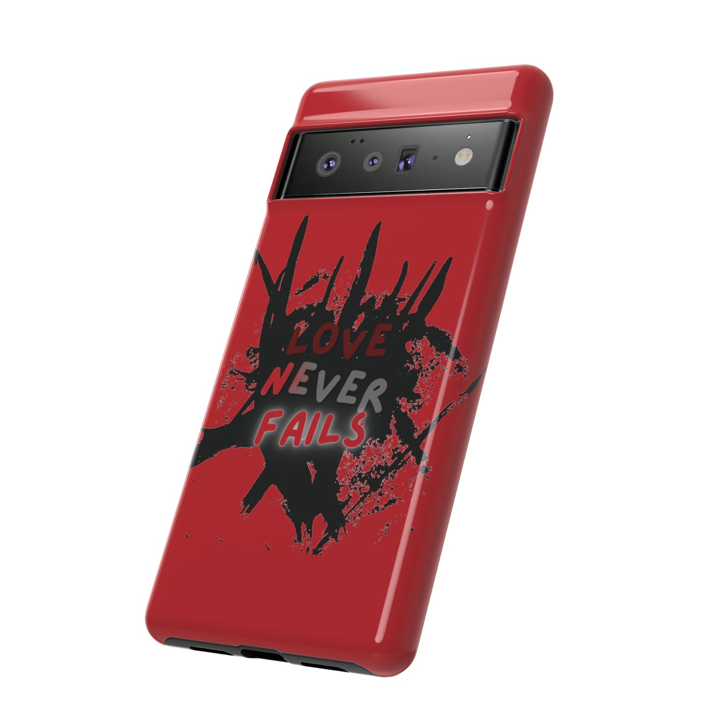 Love Never Fails Red Tough Cases