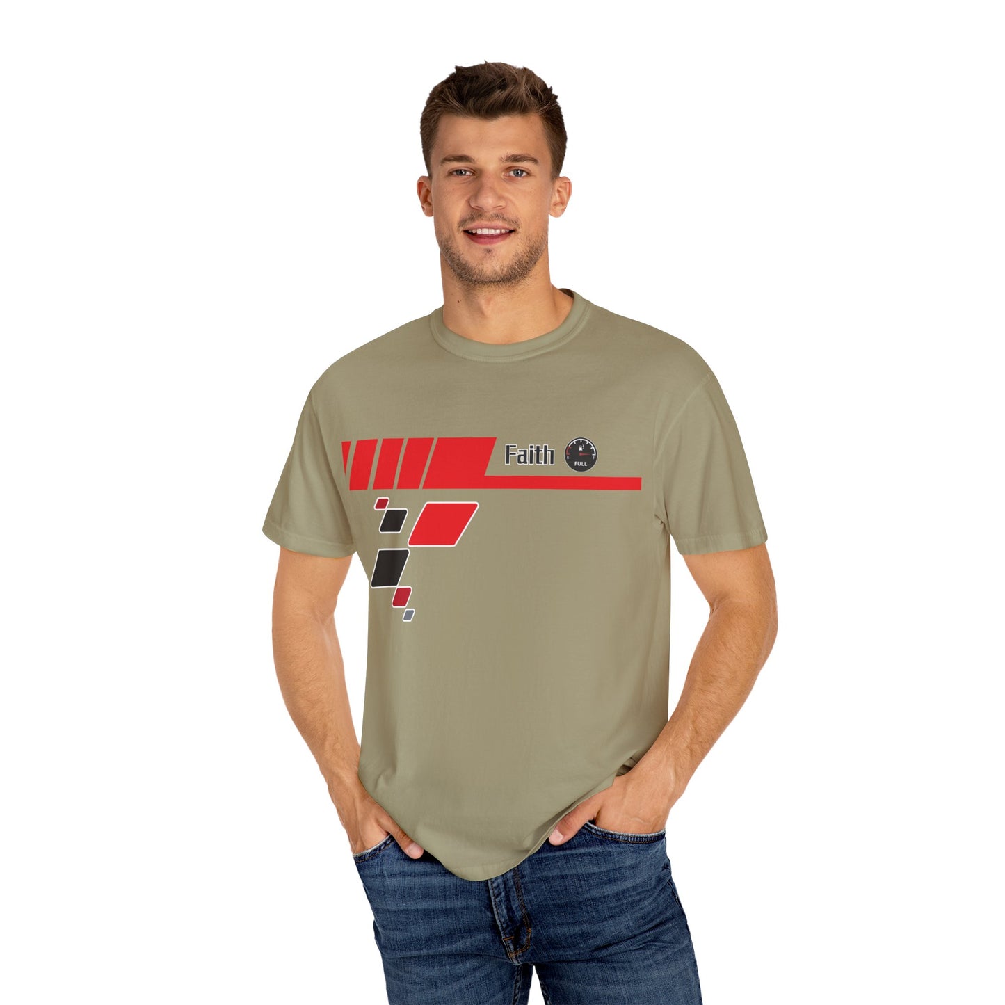 Faith Fuel Race T-Shirt | Comfort Colors 1717 - Christian Design