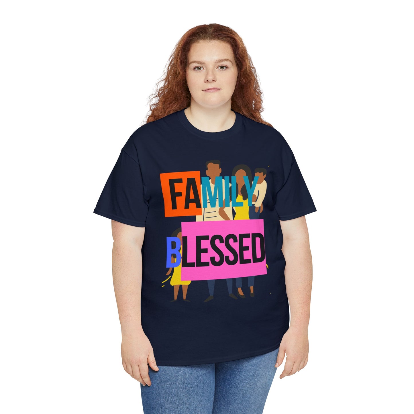 Family Blessed Unisex Heavy Cotton Tee