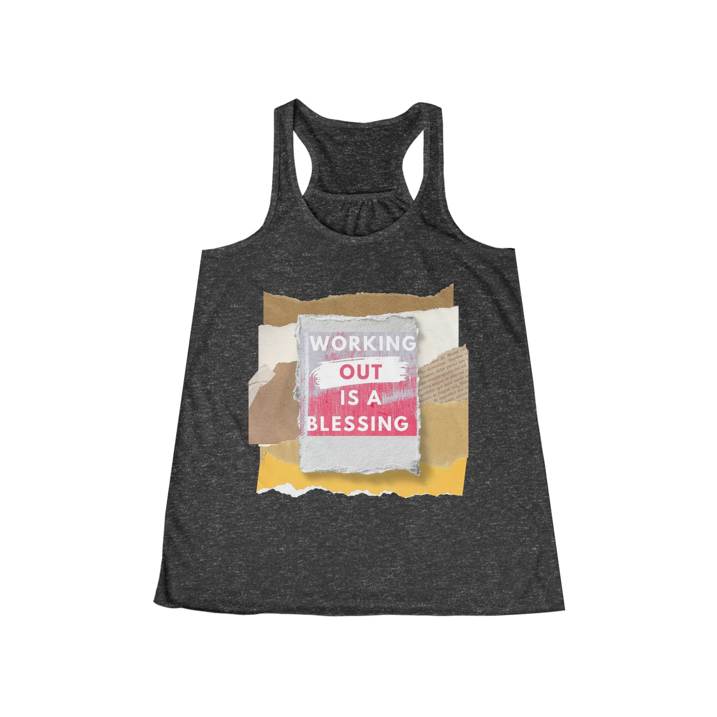 Working Out is A Blessing Women's Flowy Racerback Tank