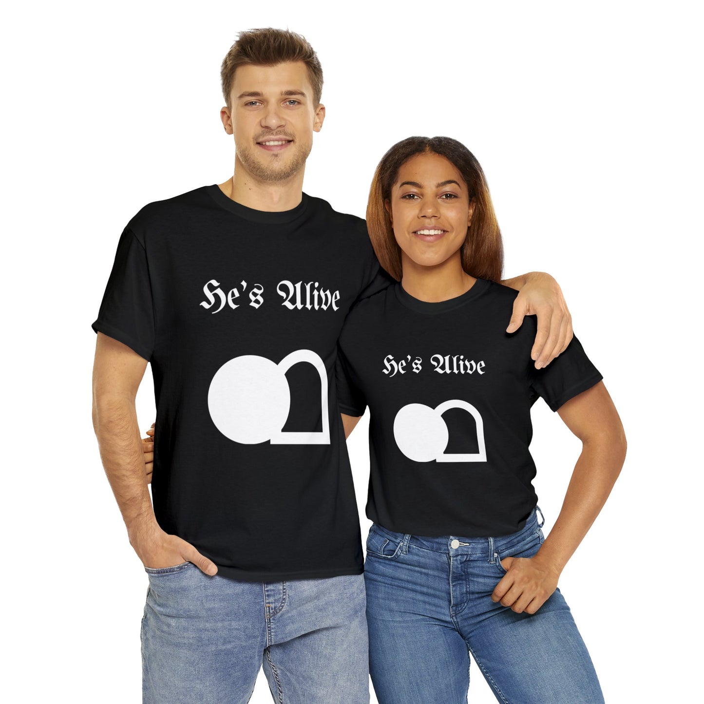 He's Alive Unisex Heavy Cotton Tee