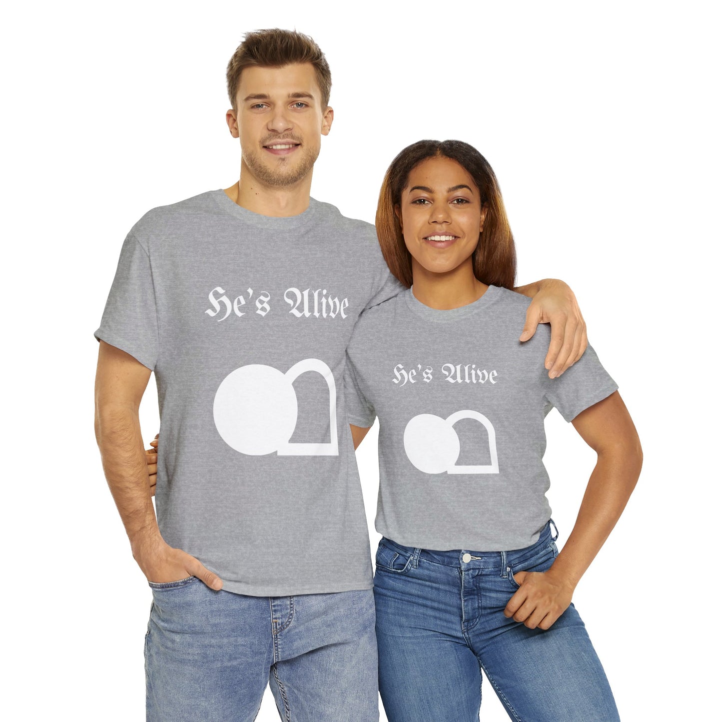 He's Alive Unisex Heavy Cotton Tee