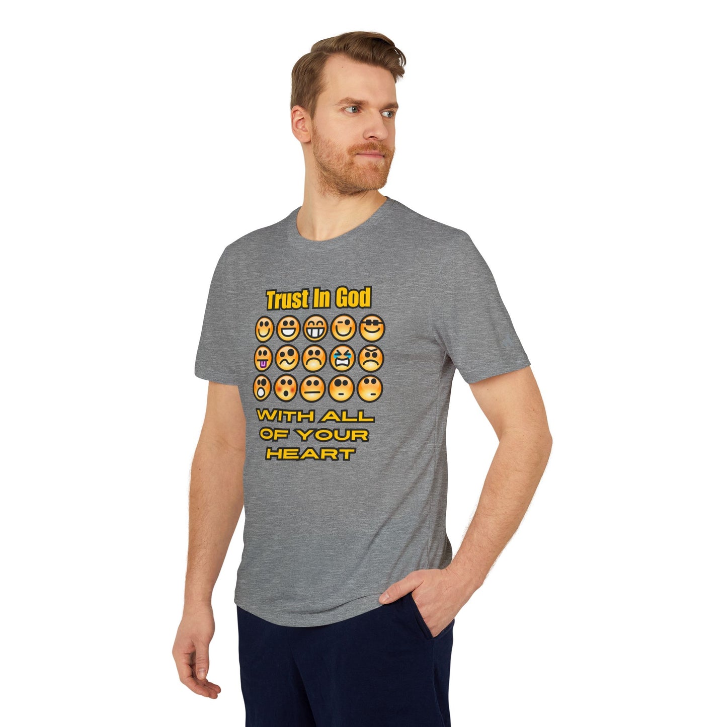 Trust in God Emoji Expression Unisex Tee