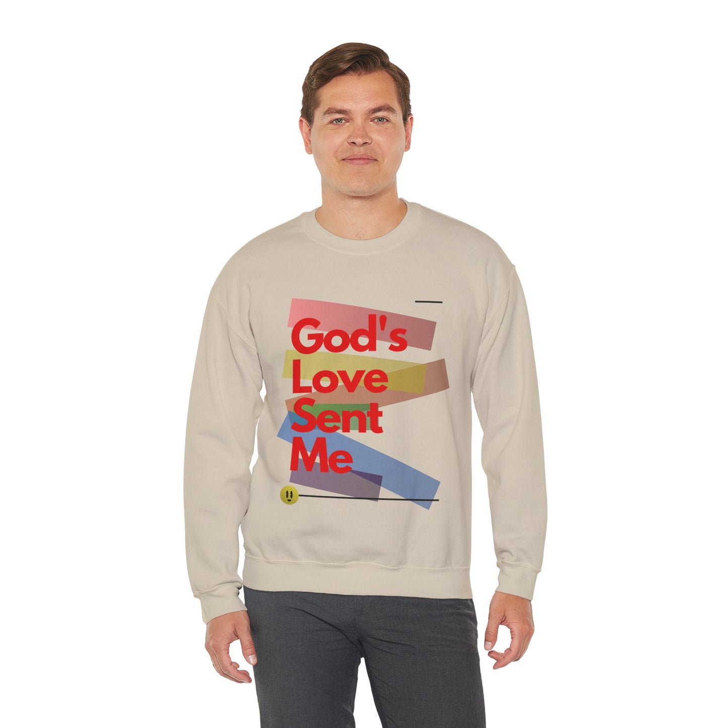 God's Love Sent Me Unisex Heavy Blend™ Crewneck Sweatshirt