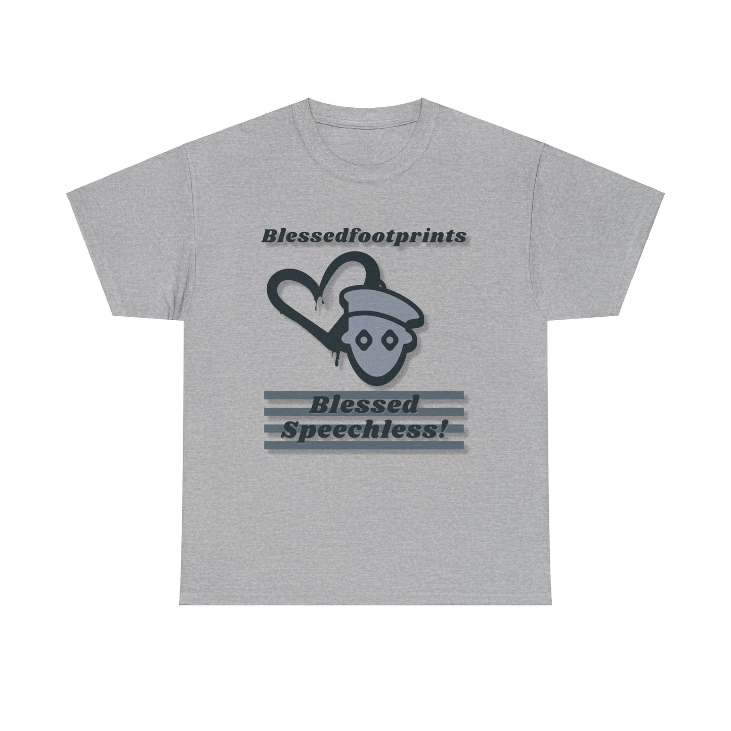 Blessedfootprints Collection Speechless Unisex Heavy Cotton Tee