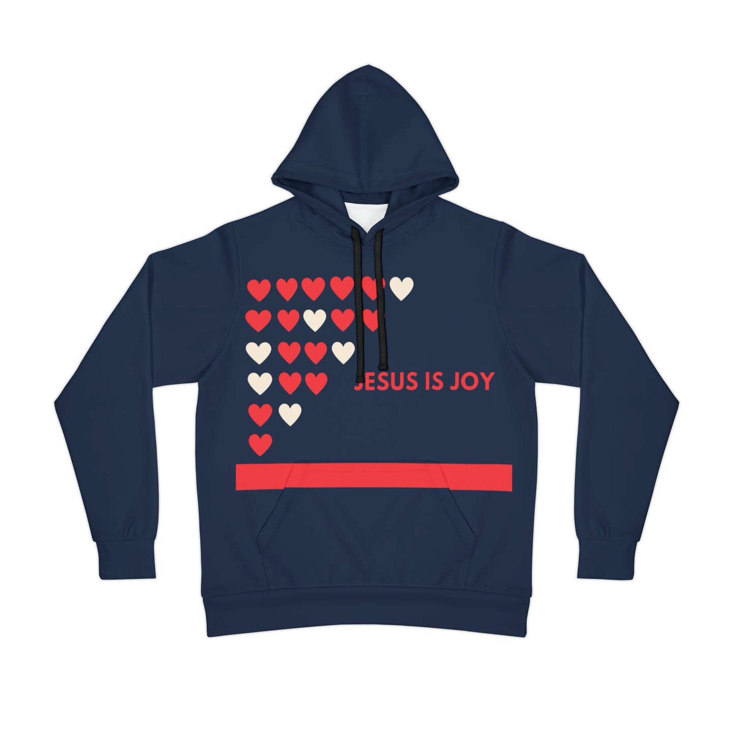 Jesus Is Joy Athletic Hoodie (Blue)