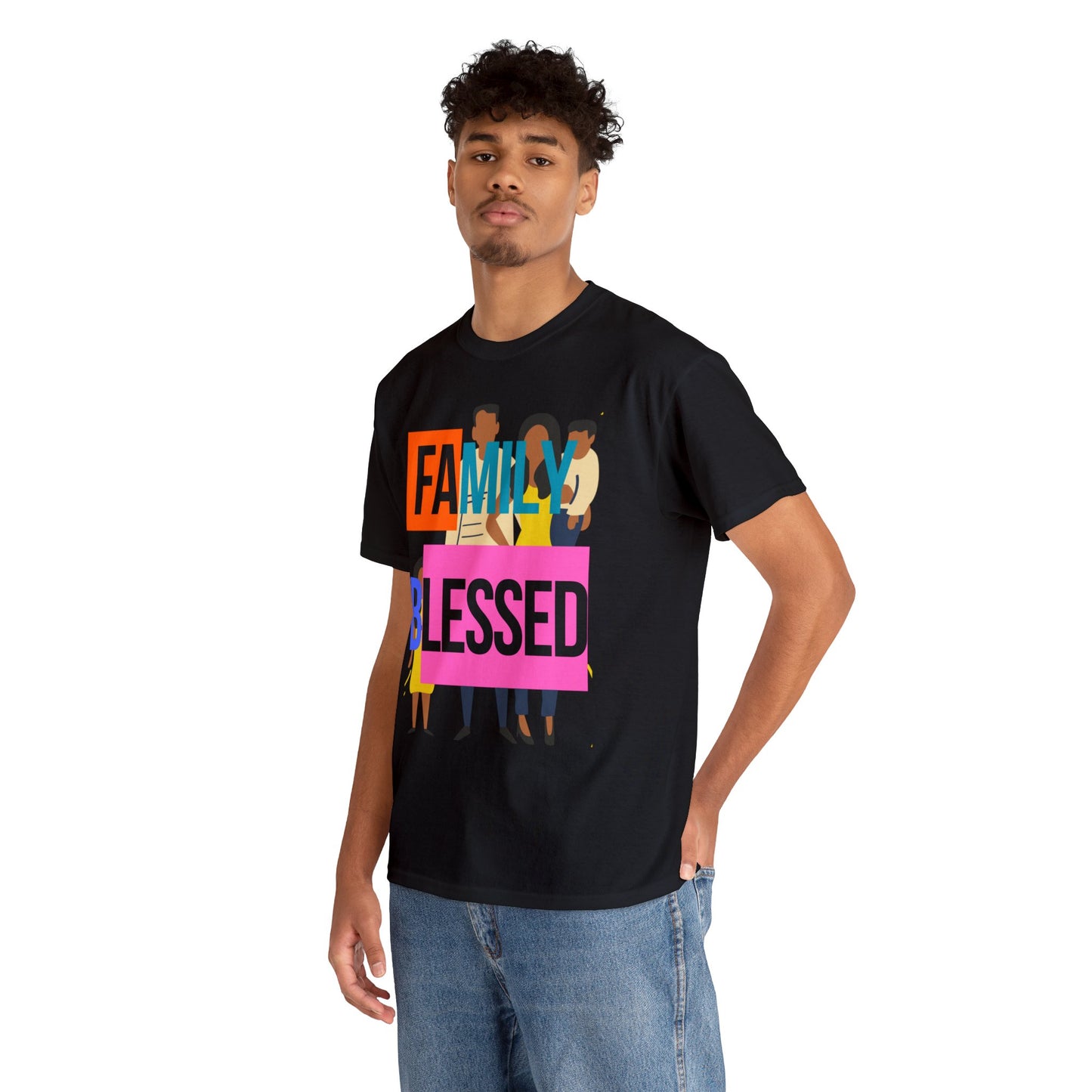 Family Blessed Unisex Heavy Cotton Tee