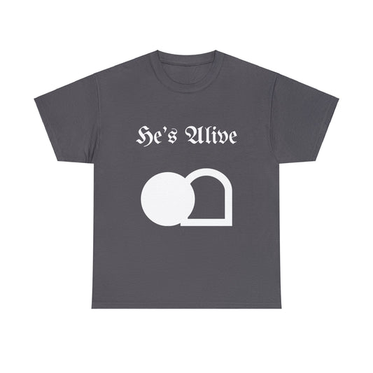 He's Alive Unisex Heavy Cotton Tee