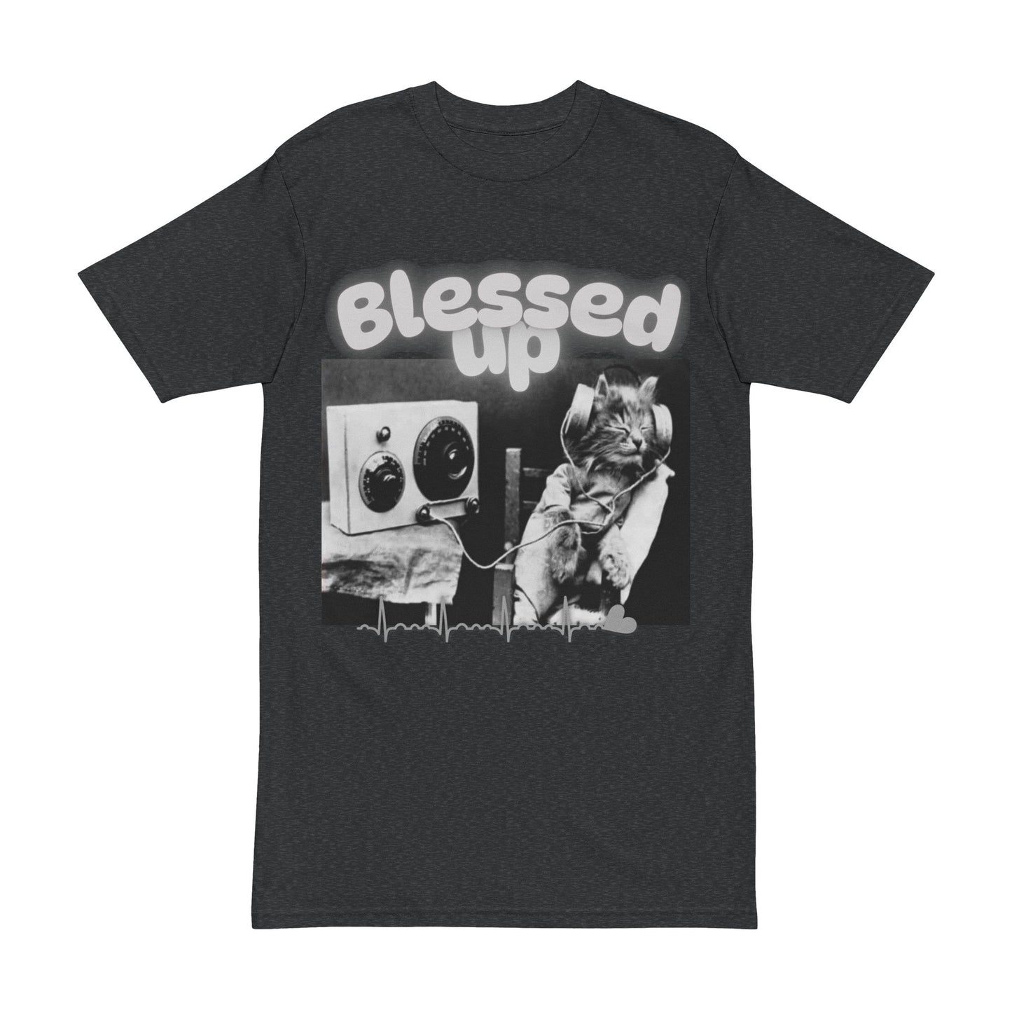 Graphic Tee Blessed Up Cool Cat