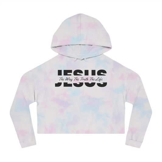 JESUS Women’s Cropped Hooded Sweatshirt