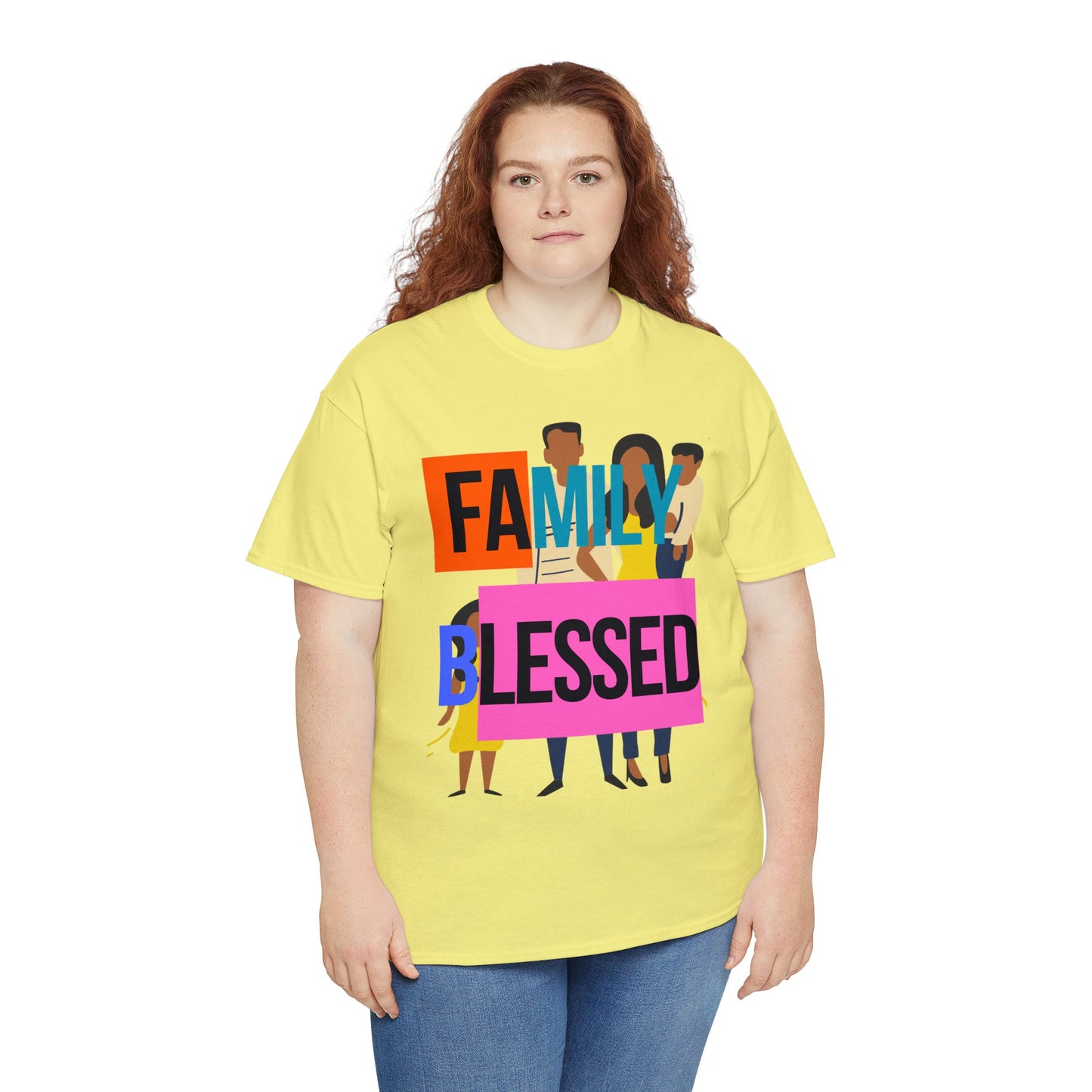 Family Blessed Unisex Heavy Cotton Tee