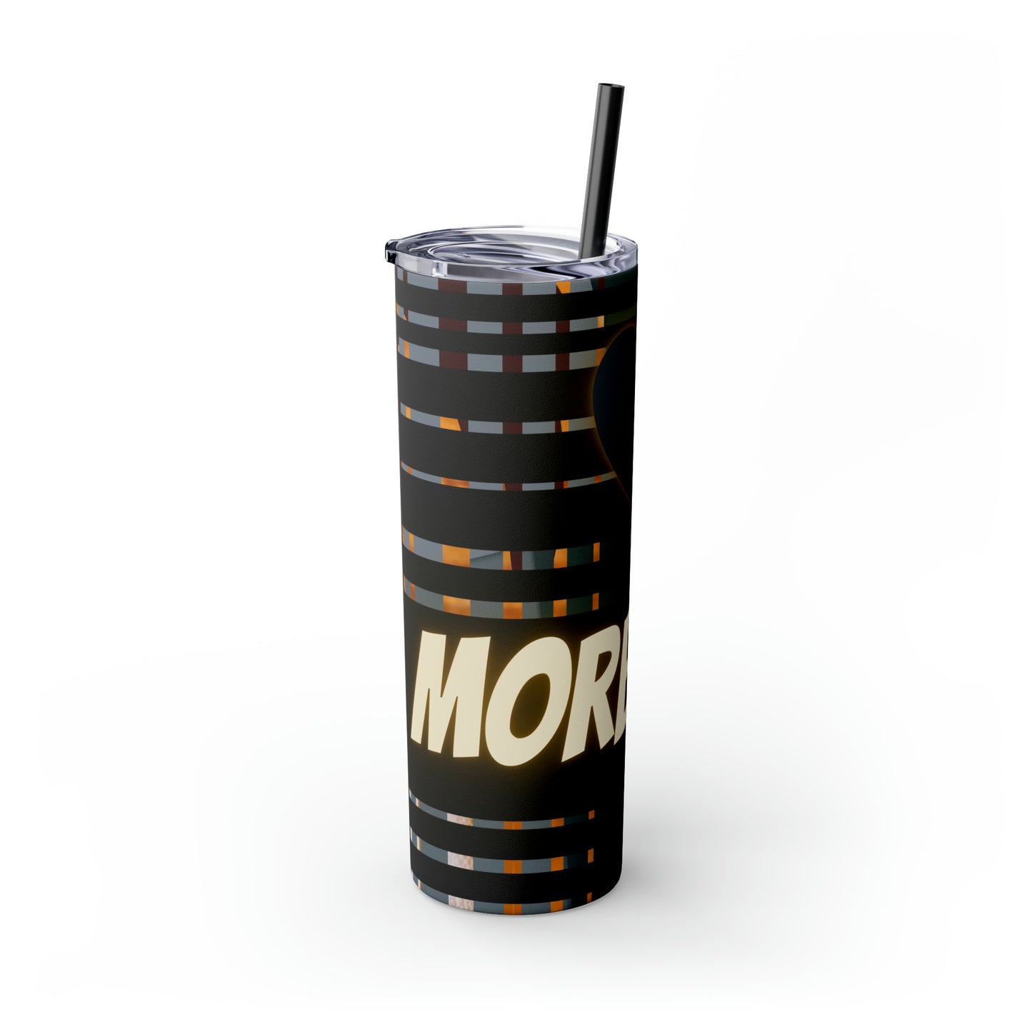 More Love Skinny Tumbler with Straw, 20oz