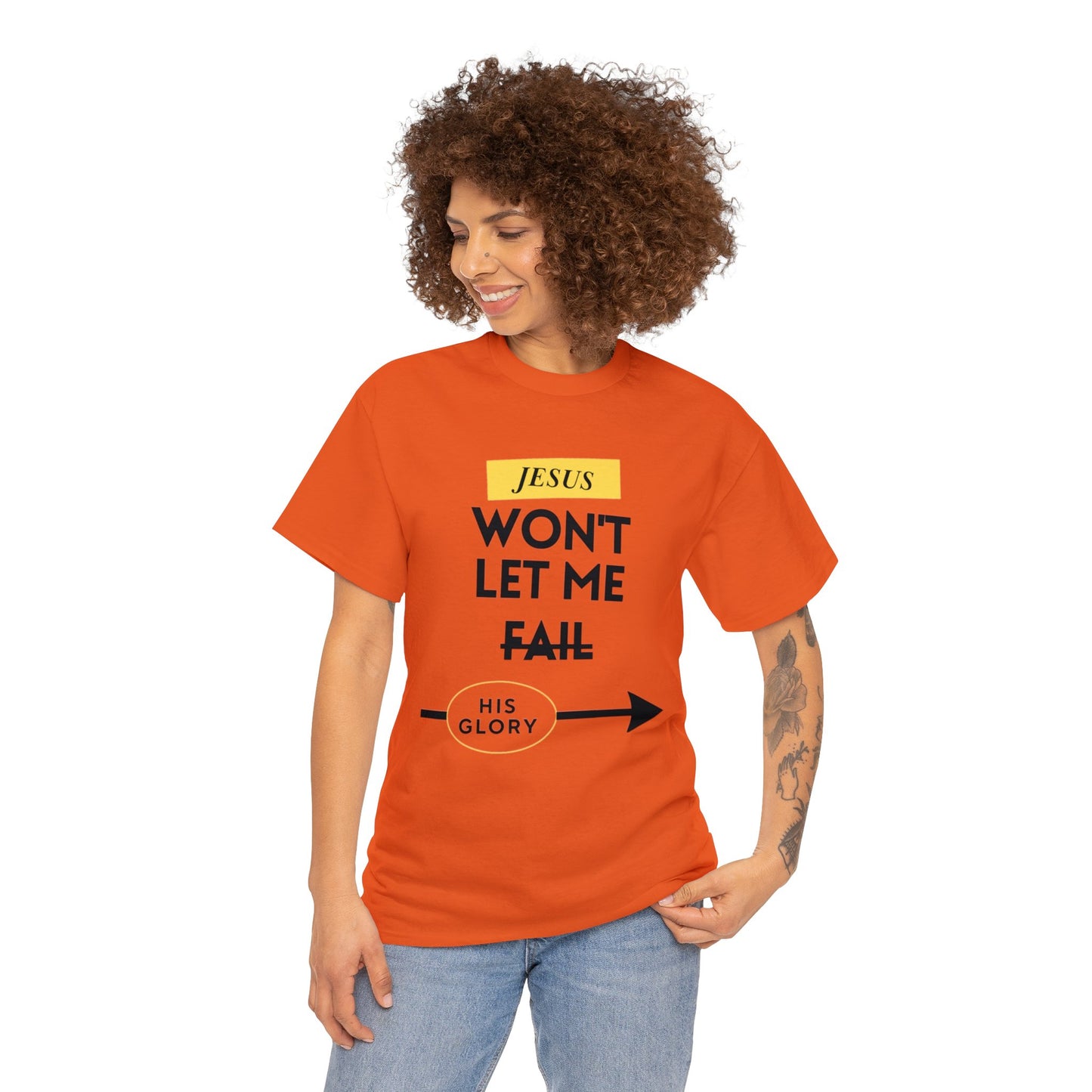 Jesus Won't Let Me Fail  Short-Sleeve T-Shirt