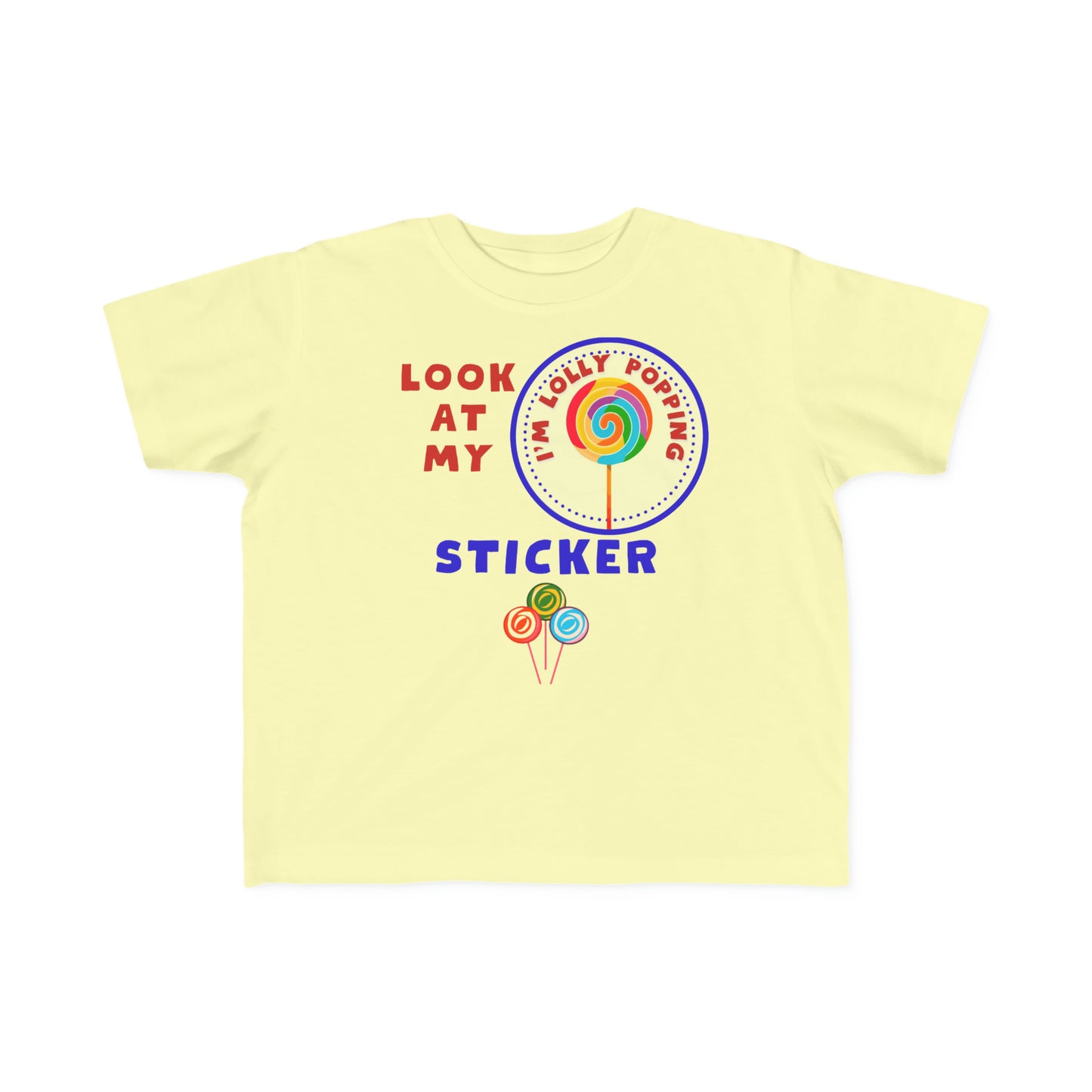 Look at My Sticker Toddler's Fine Jersey Tee