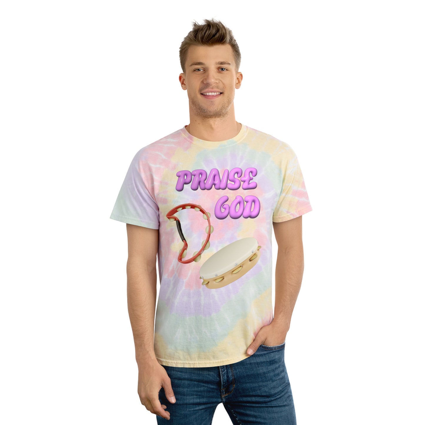 Praise God Tie-Dye Tee, Spiral