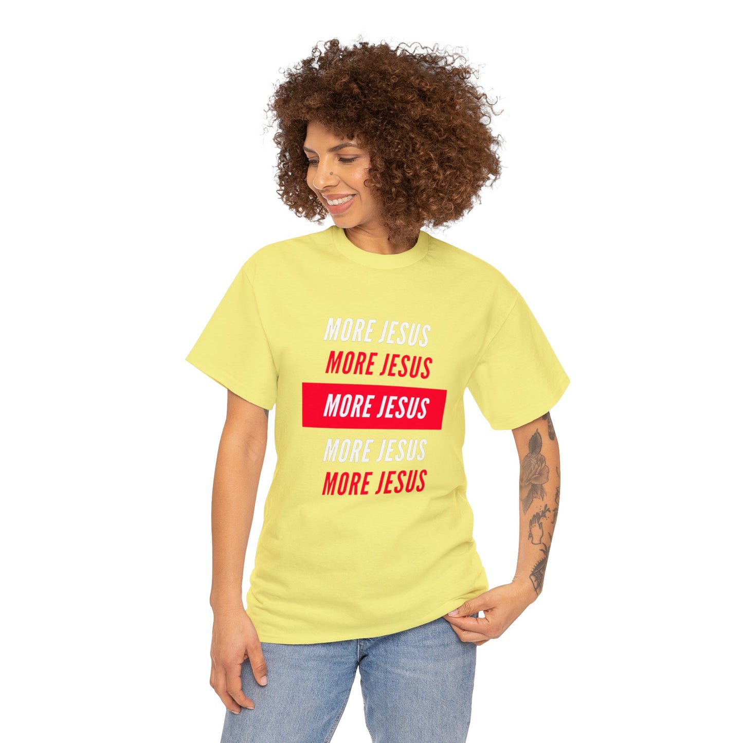 More Jesus Unisex Heavy Cotton Tee