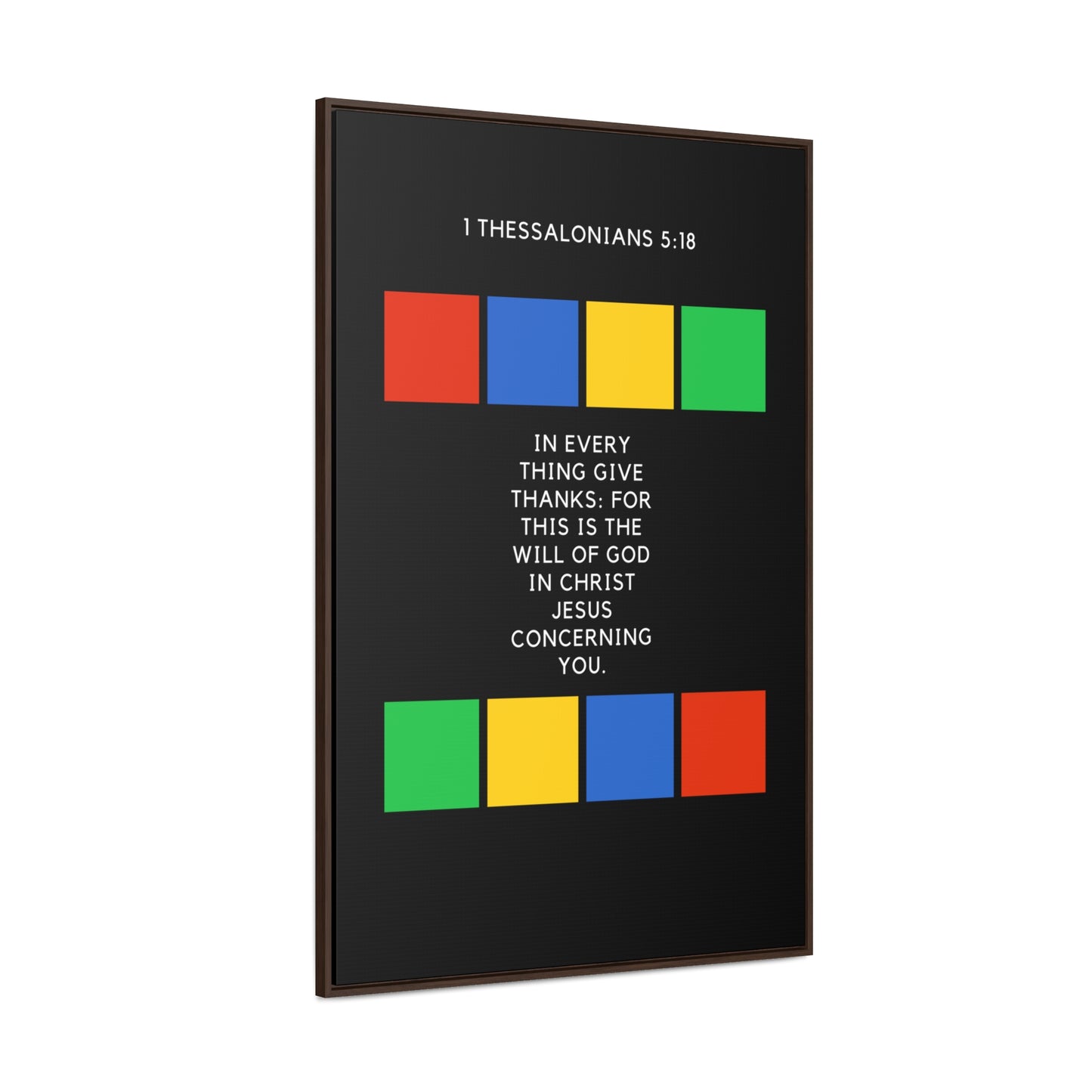 Give Thanks Gallery Canvas Wraps, Vertical Frame