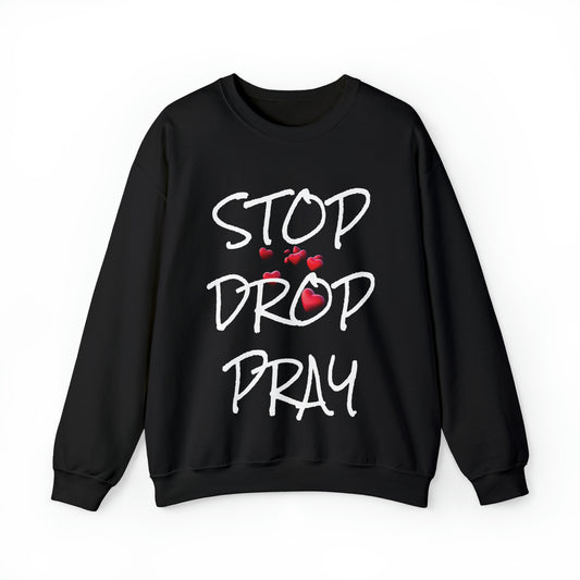 Stop Drop Pray Unisex Heavy Blend™ Crewneck Sweatshirt