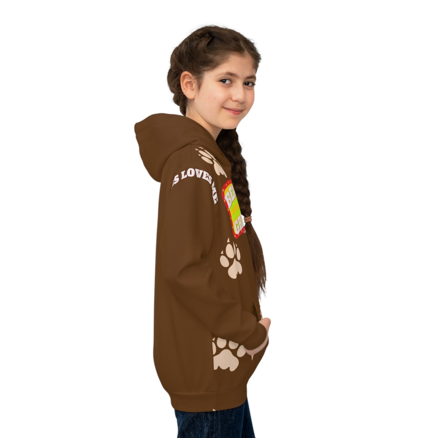 Bear Tracks Of Greatness Children's Hoodie