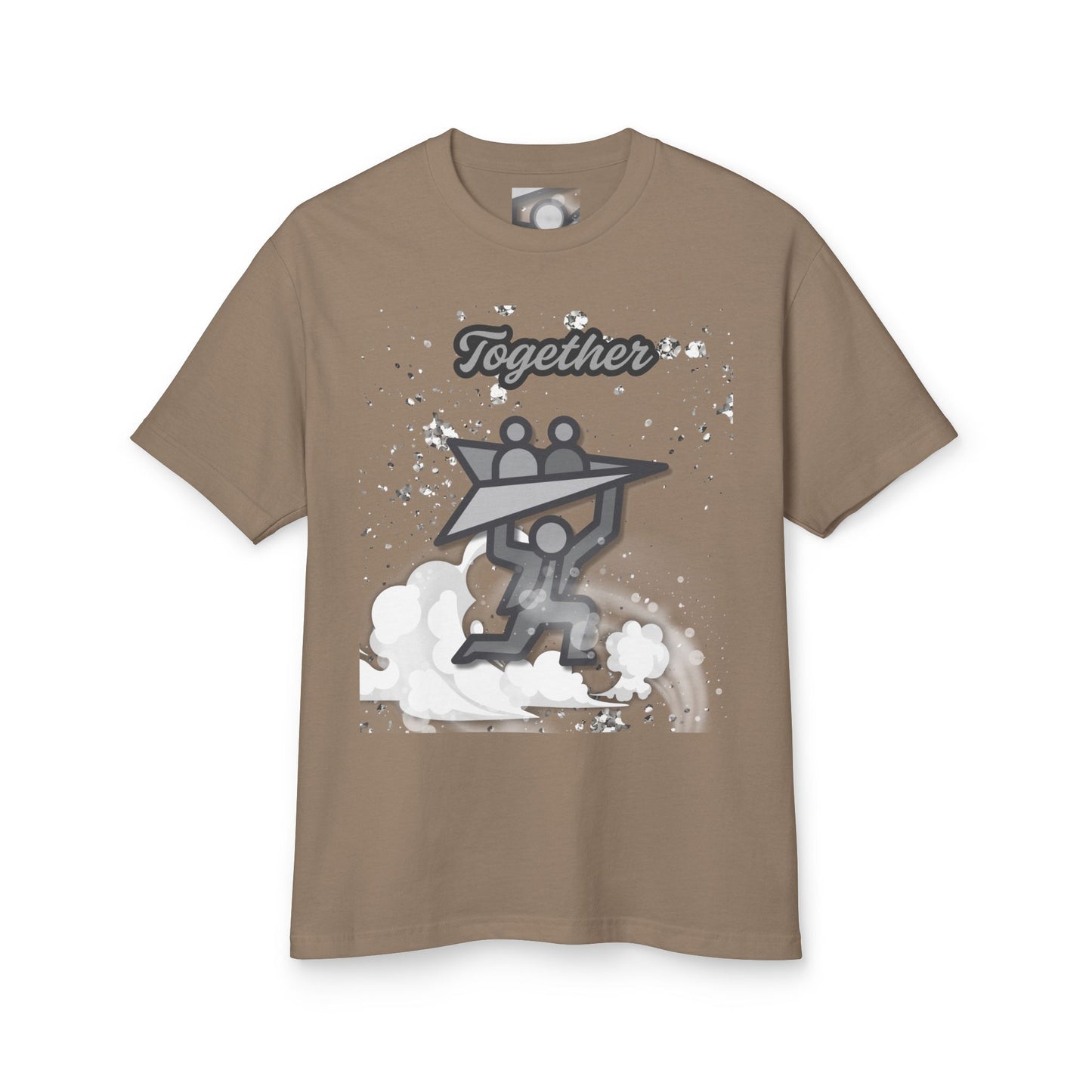Uplift Together Unisex Heavyweight Cotton Tee - Motivational Graphic Shirt