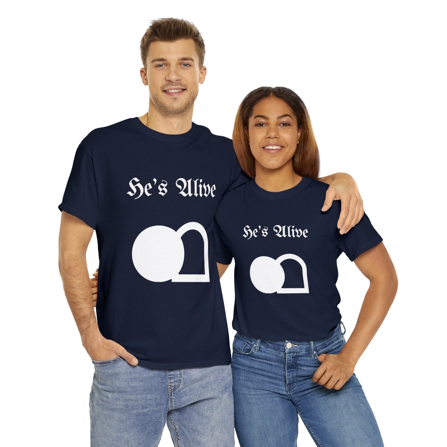 He's Alive Unisex Heavy Cotton Tee