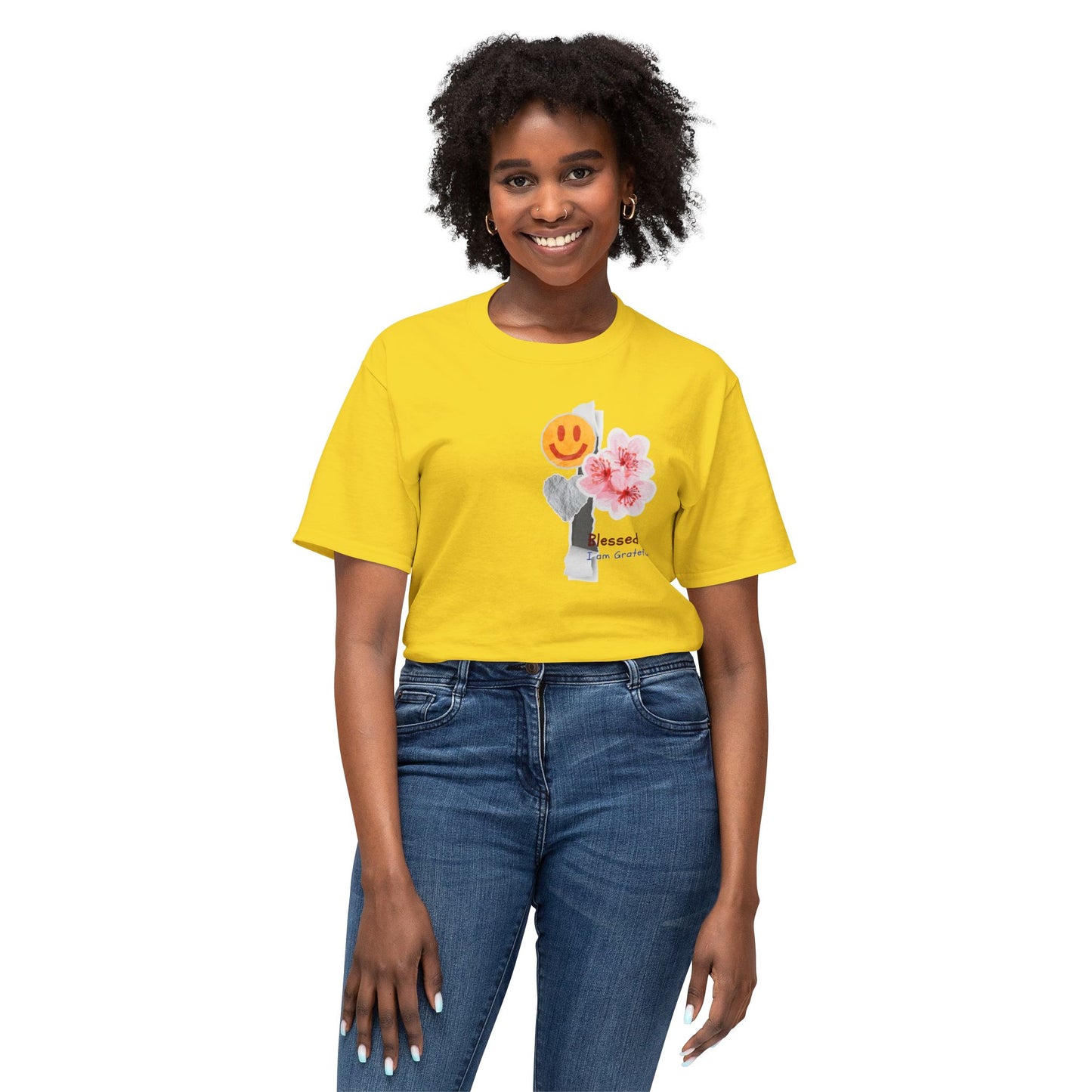 I'm Blessed & Grateful Unisex HD Cotton™ T-Shirt | Positive Vibes Tee