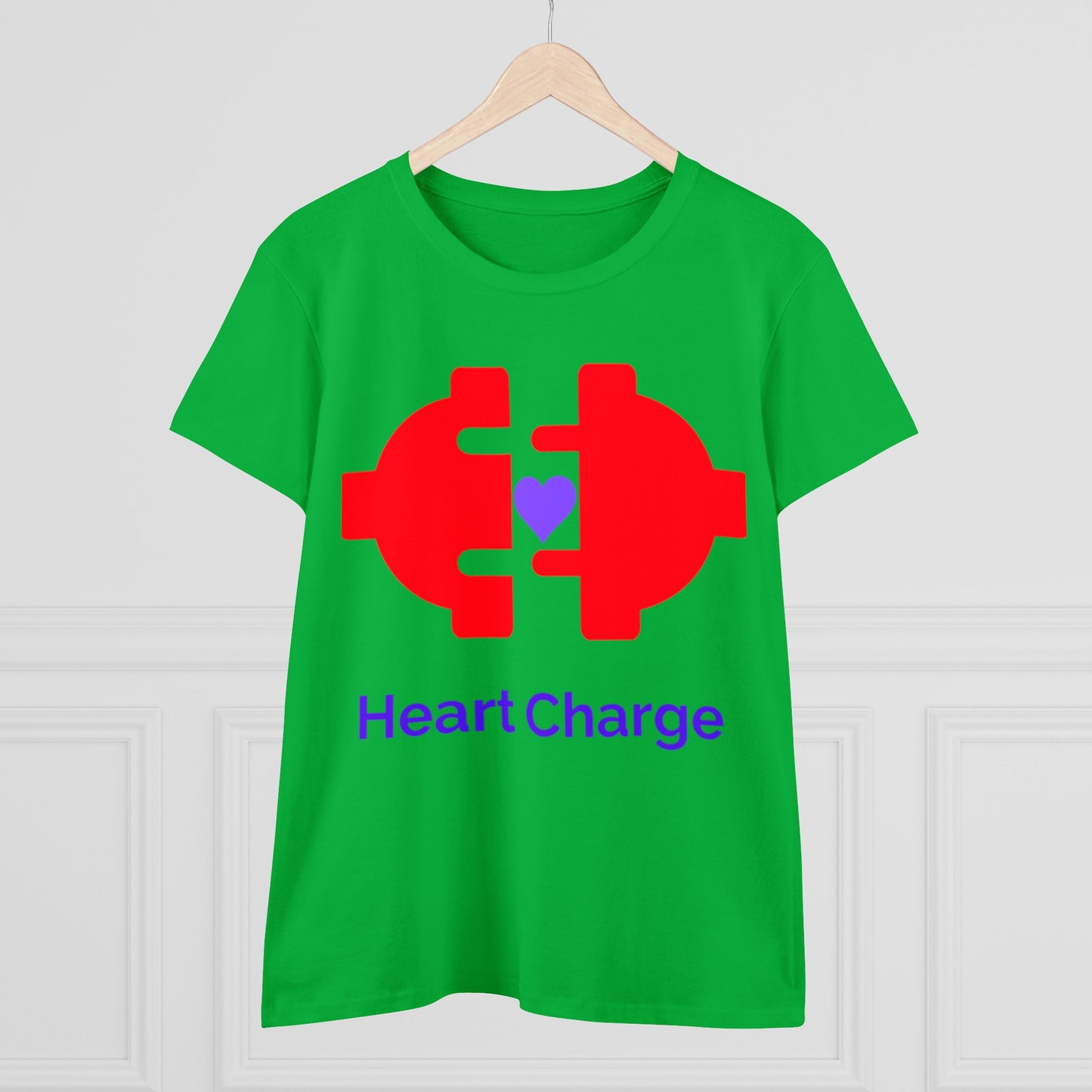 Heart Charge Women's Midweight Cotton Tee