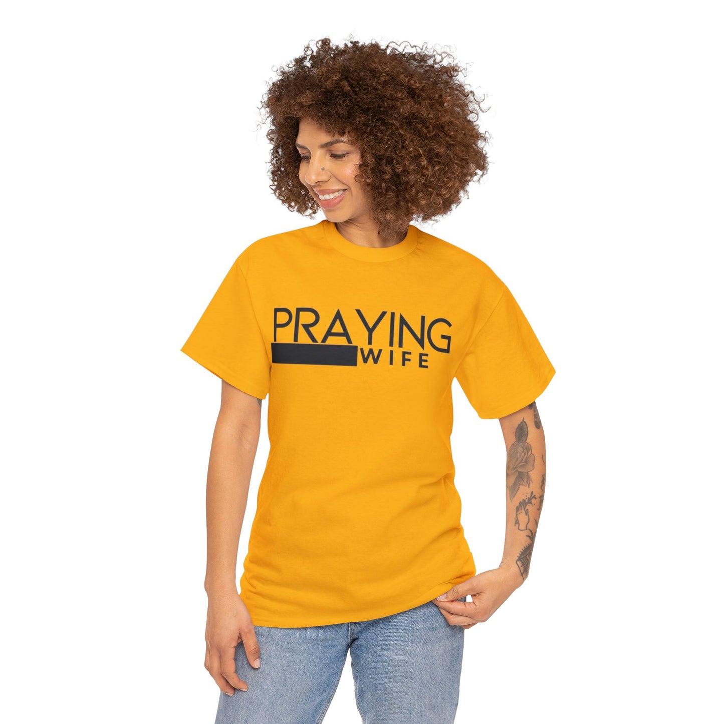 Praying Wife Unisex Heavy Cotton Tee