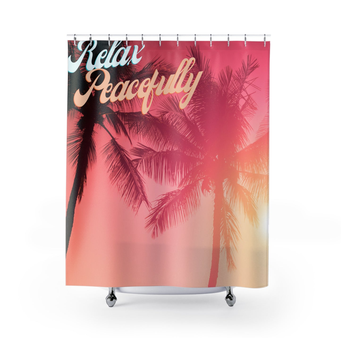 Relax Peacefully Shower Curtains