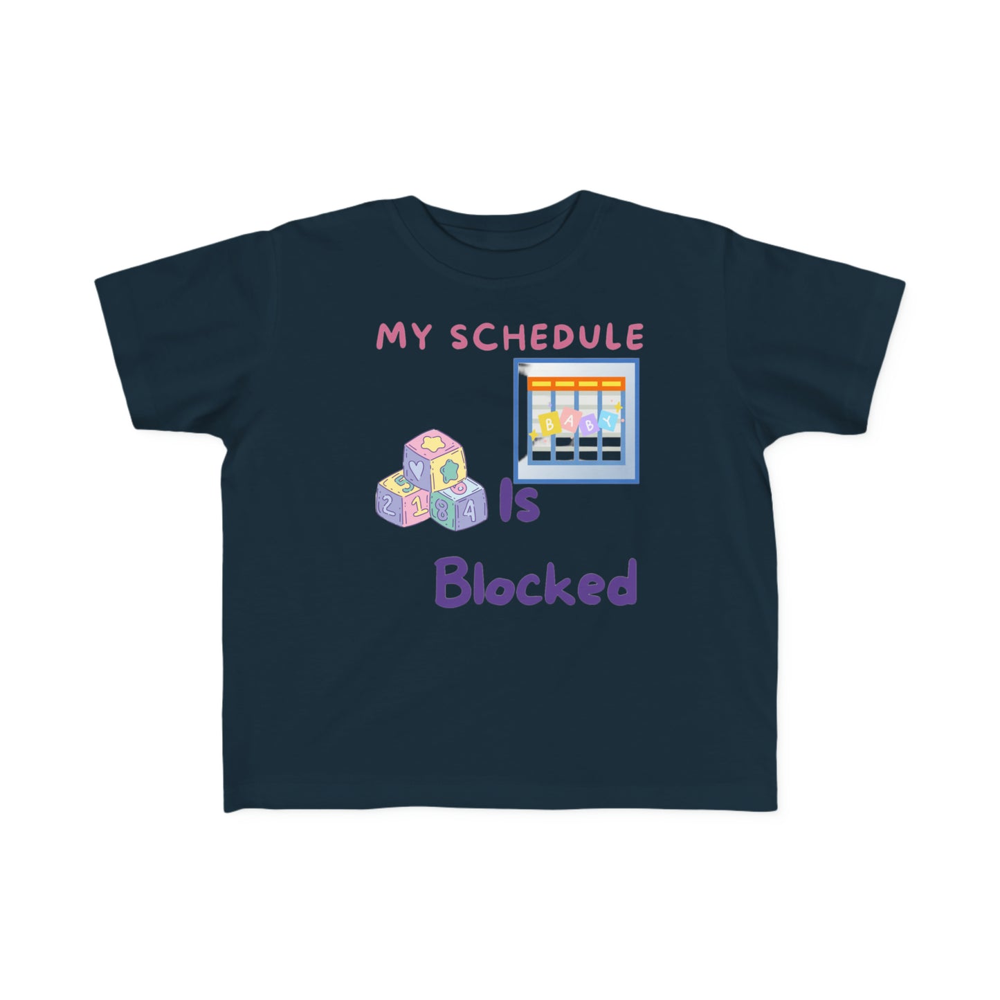 Blocked Schedule Toddler's Fine Jersey Tee