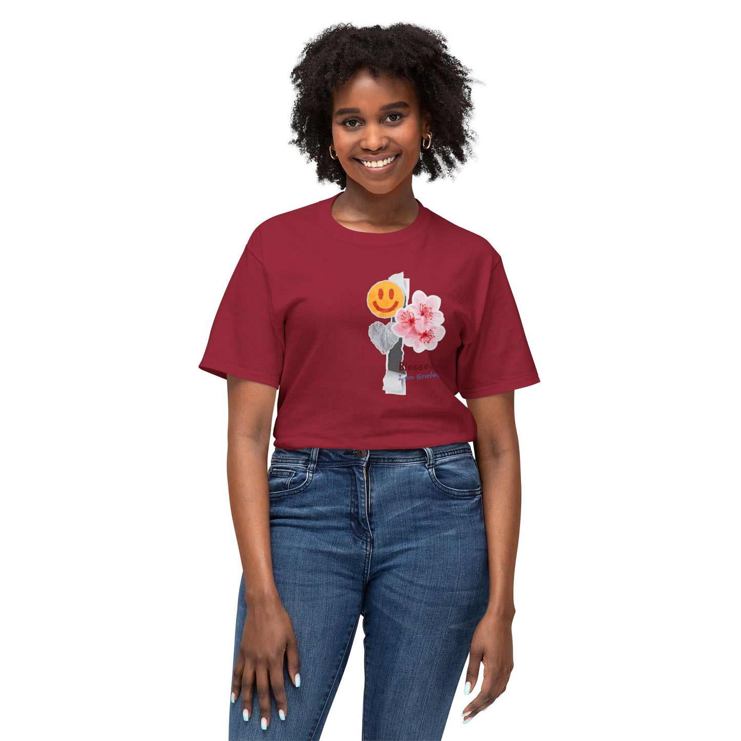 I'm Blessed & Grateful Unisex HD Cotton™ T-Shirt | Positive Vibes Tee