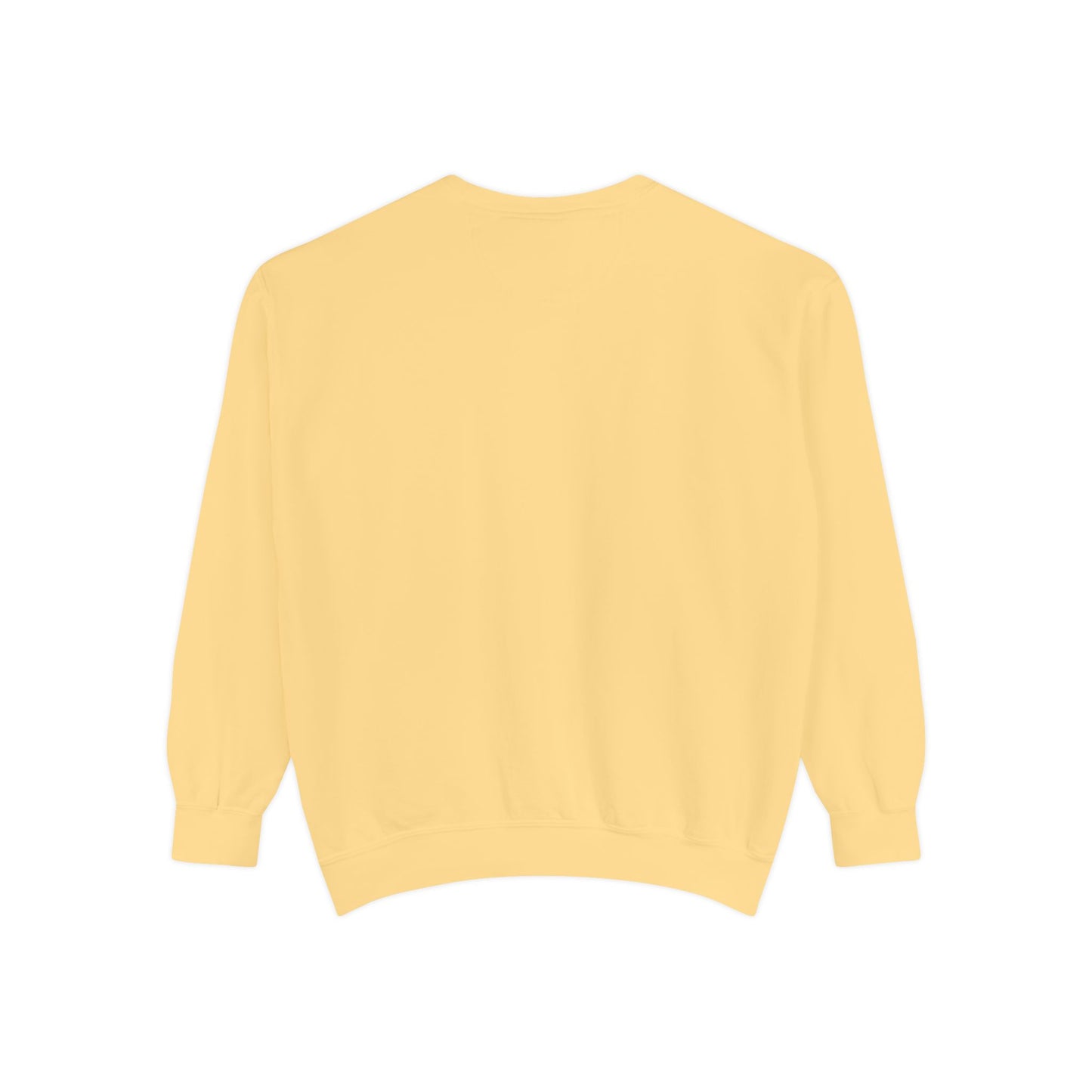 Garment-Dyed Sweatshirt Cozy Fall Autumn Give Thanks Graphic Llama