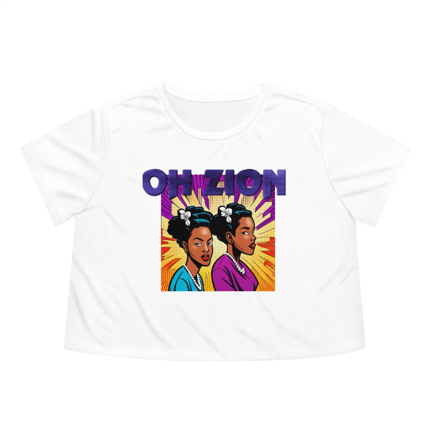 Oh Zion Women's Flowy Cropped Tee