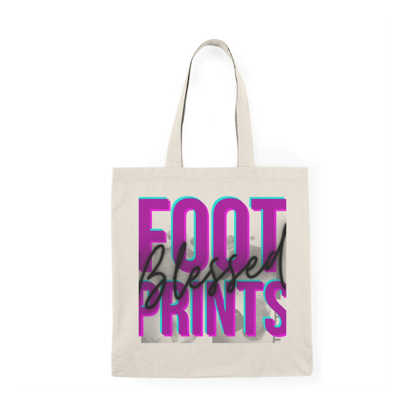 Blessed FootPrints Natural Tote Bag