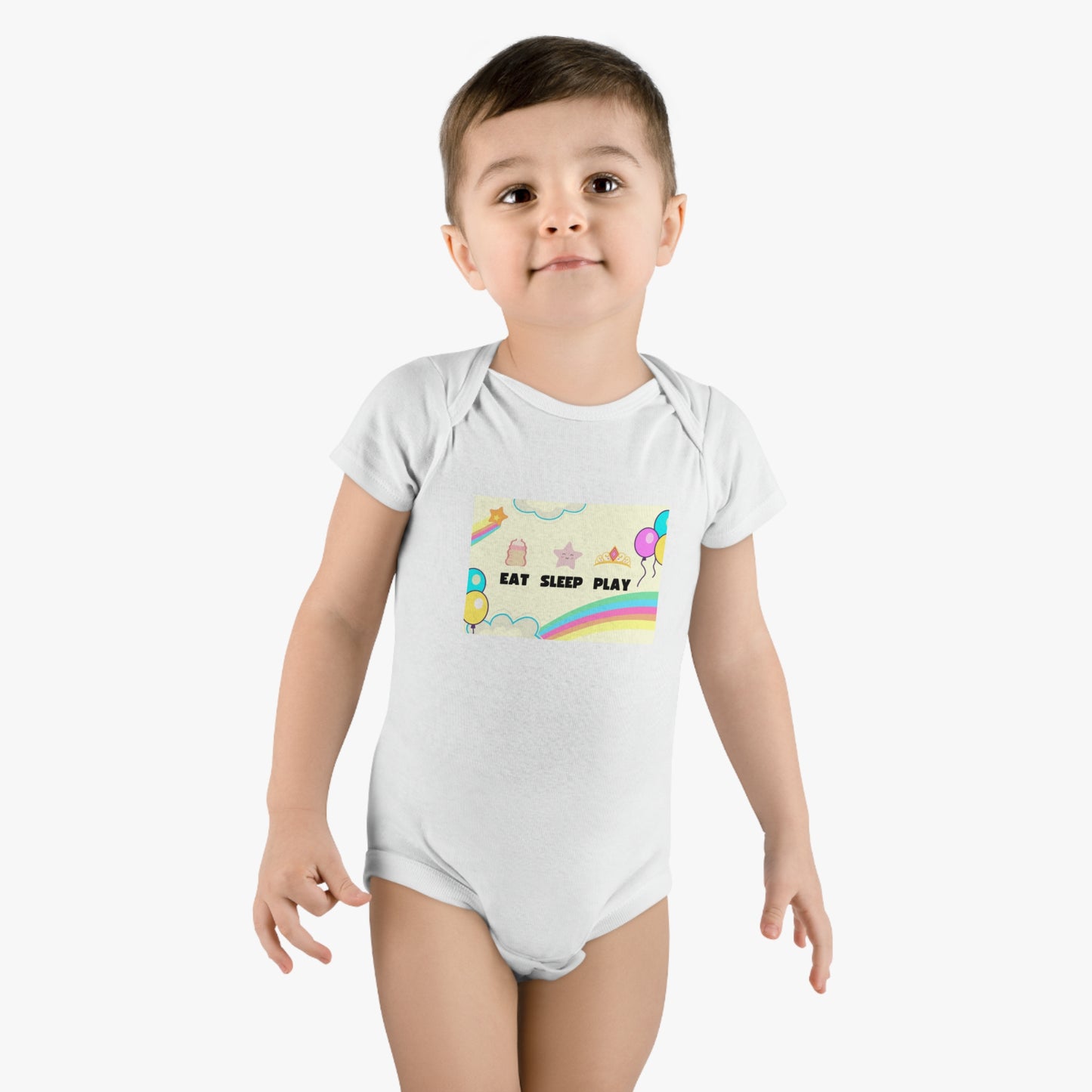 Eat Sleep Play Baby Short Sleeve Onesie®