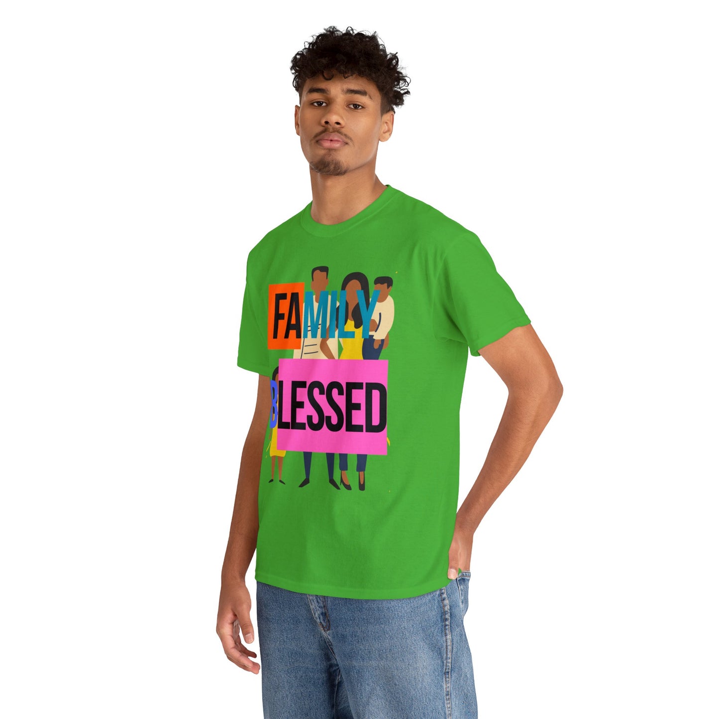 Family Blessed Unisex Heavy Cotton Tee